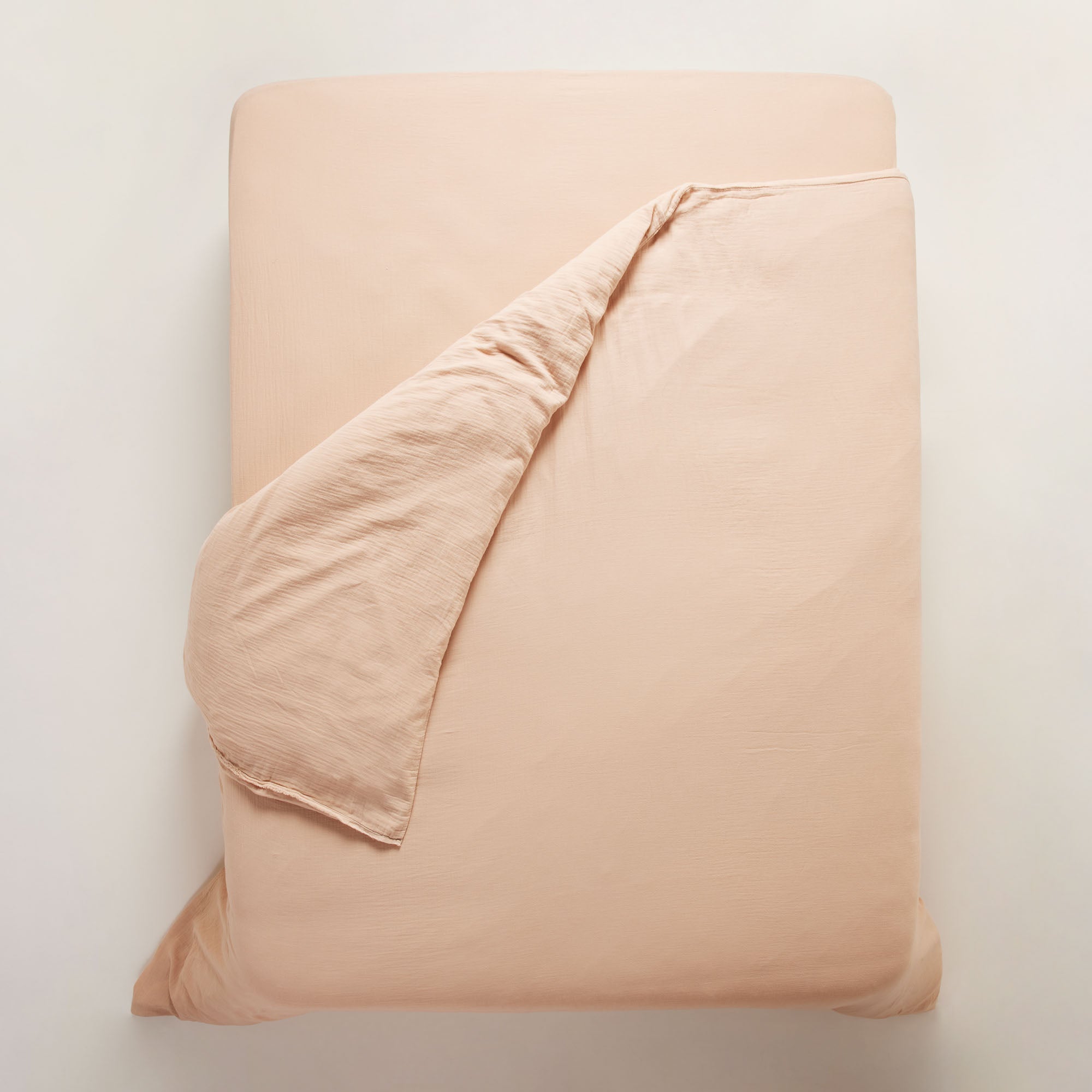Housse de couette LOU pêche rosé
