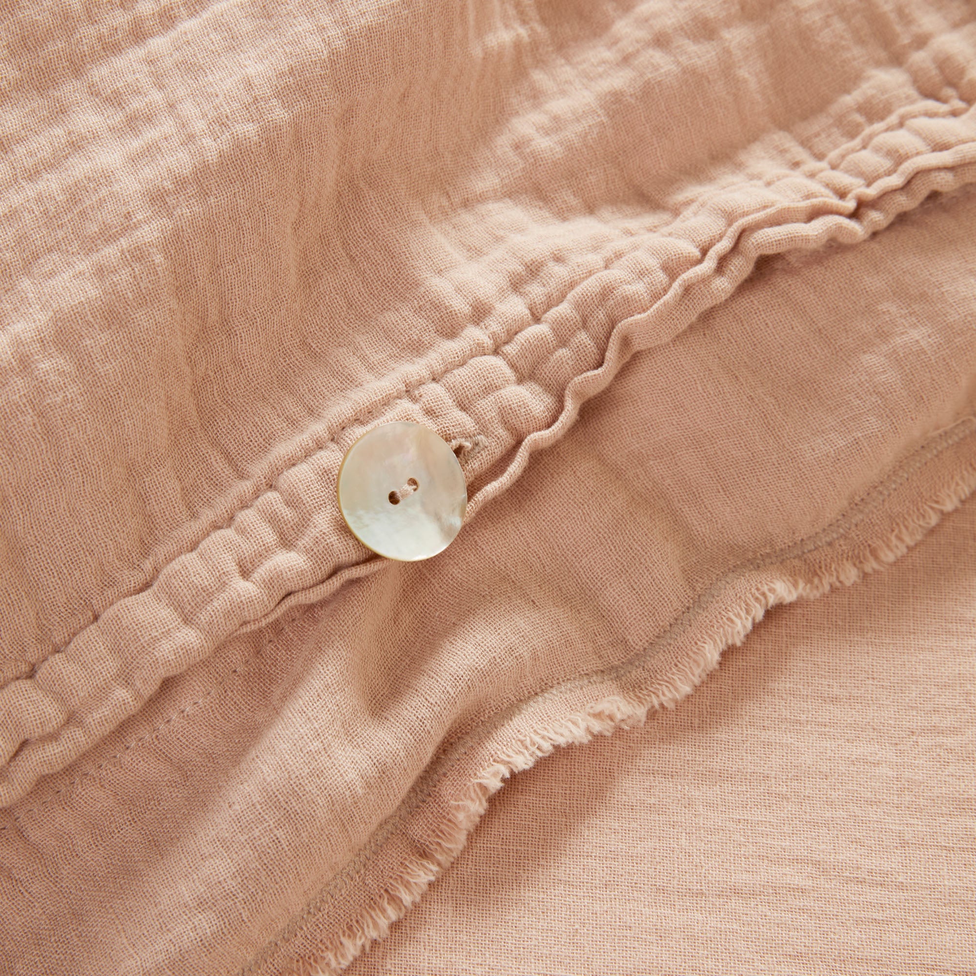 Housse de couette LOU pêche rosé