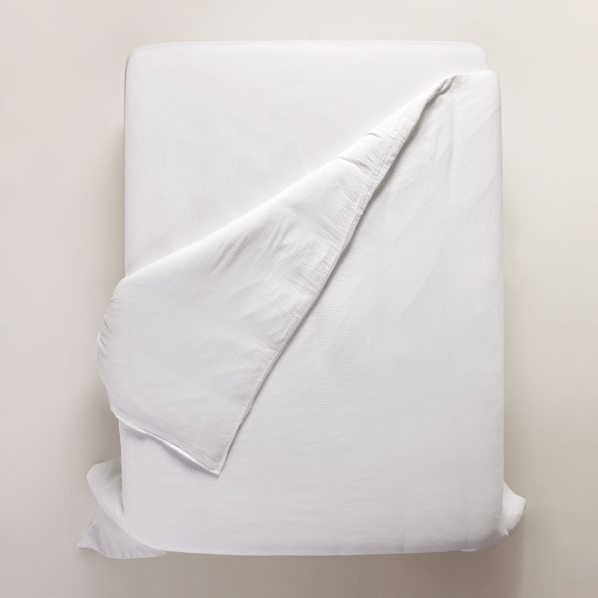Housse de couette LOU blanc coton