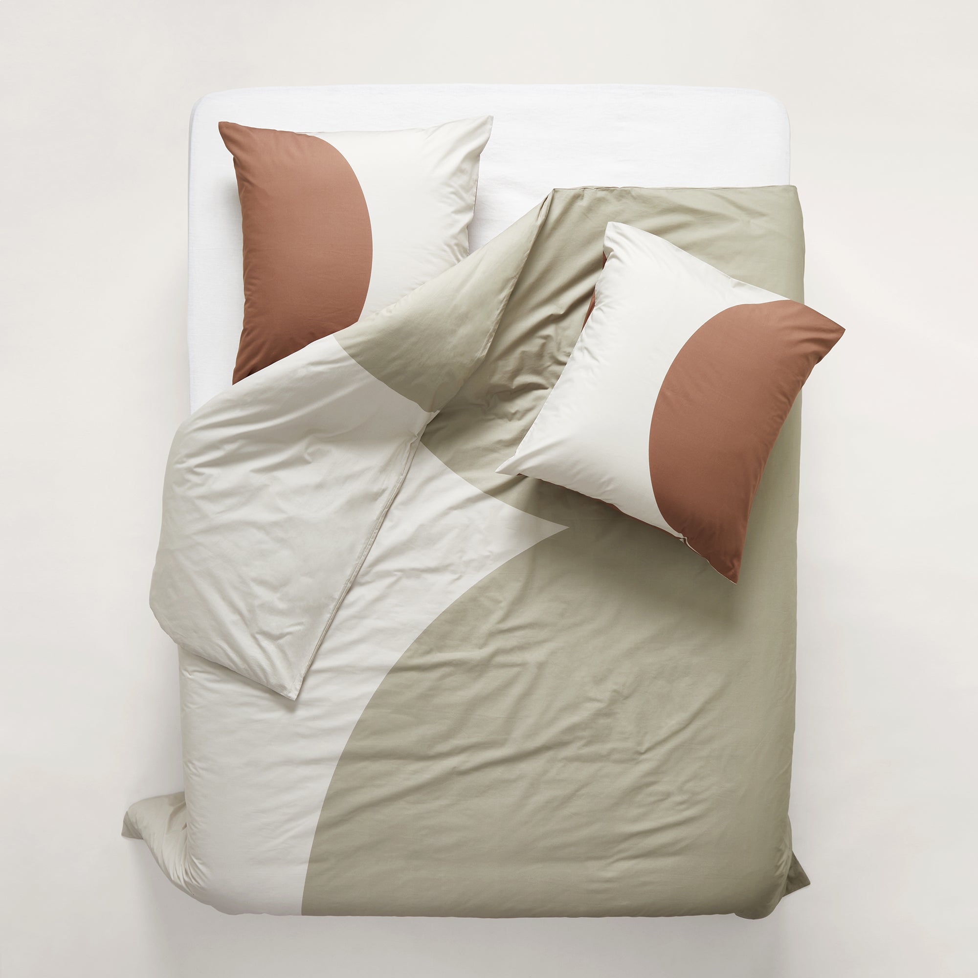 Housse de couette PILAR naturel et ivoire