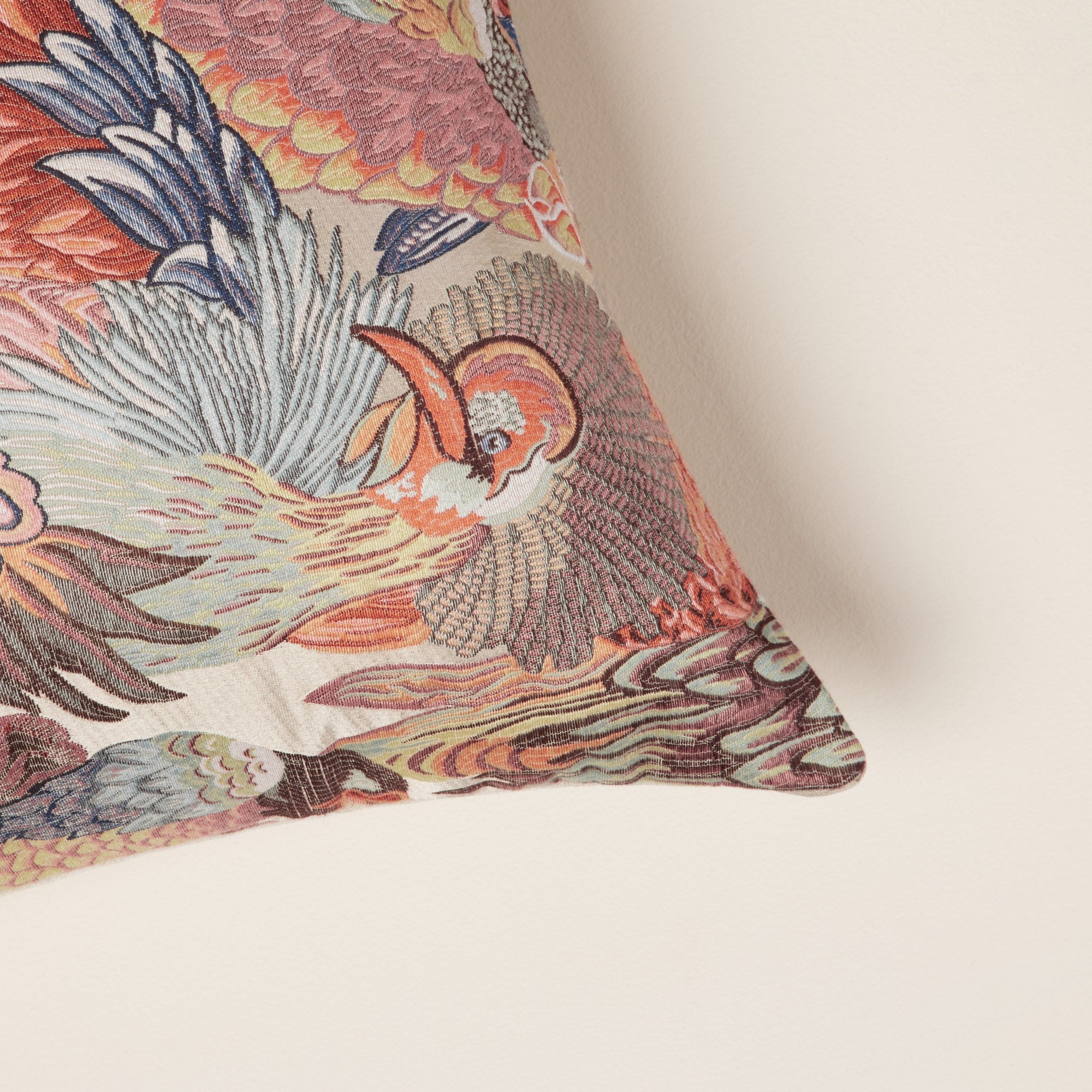 Housse de coussin JUNGLE BIRDS rosalbin