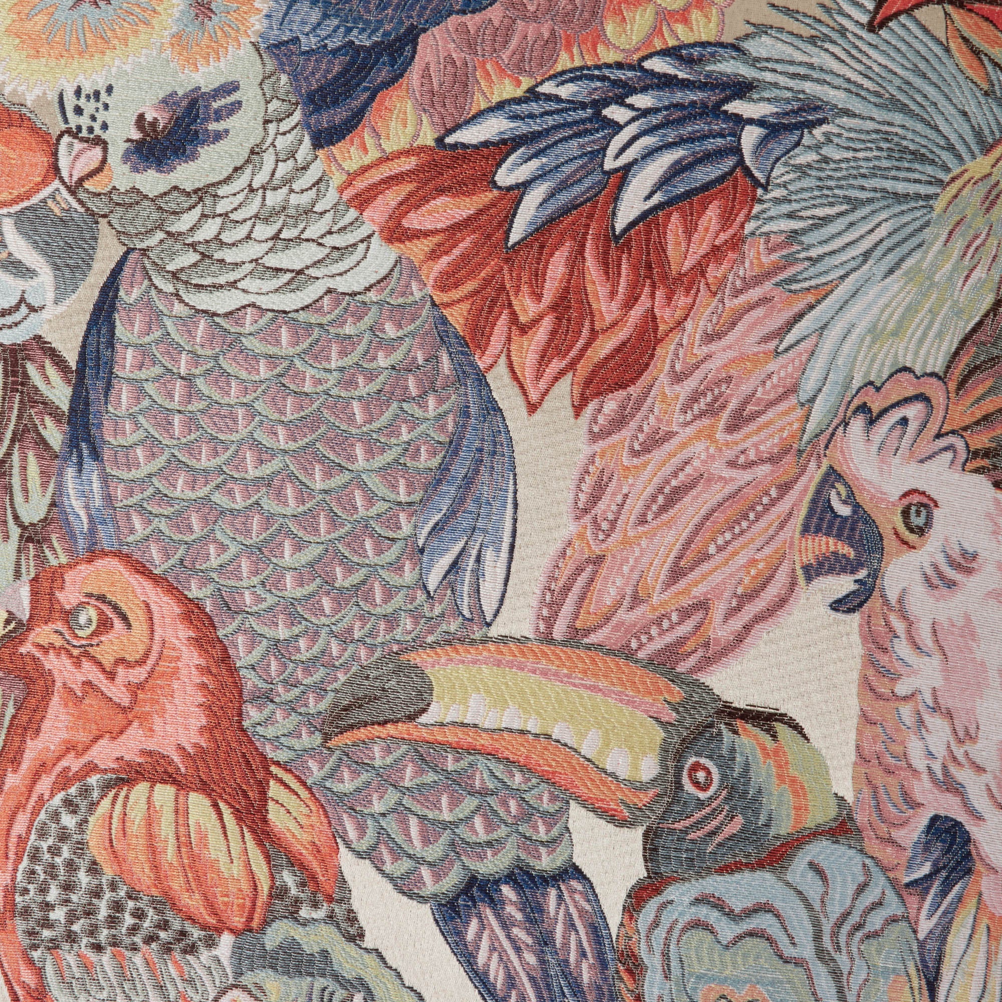 Housse de coussin JUNGLE BIRDS rosalbin