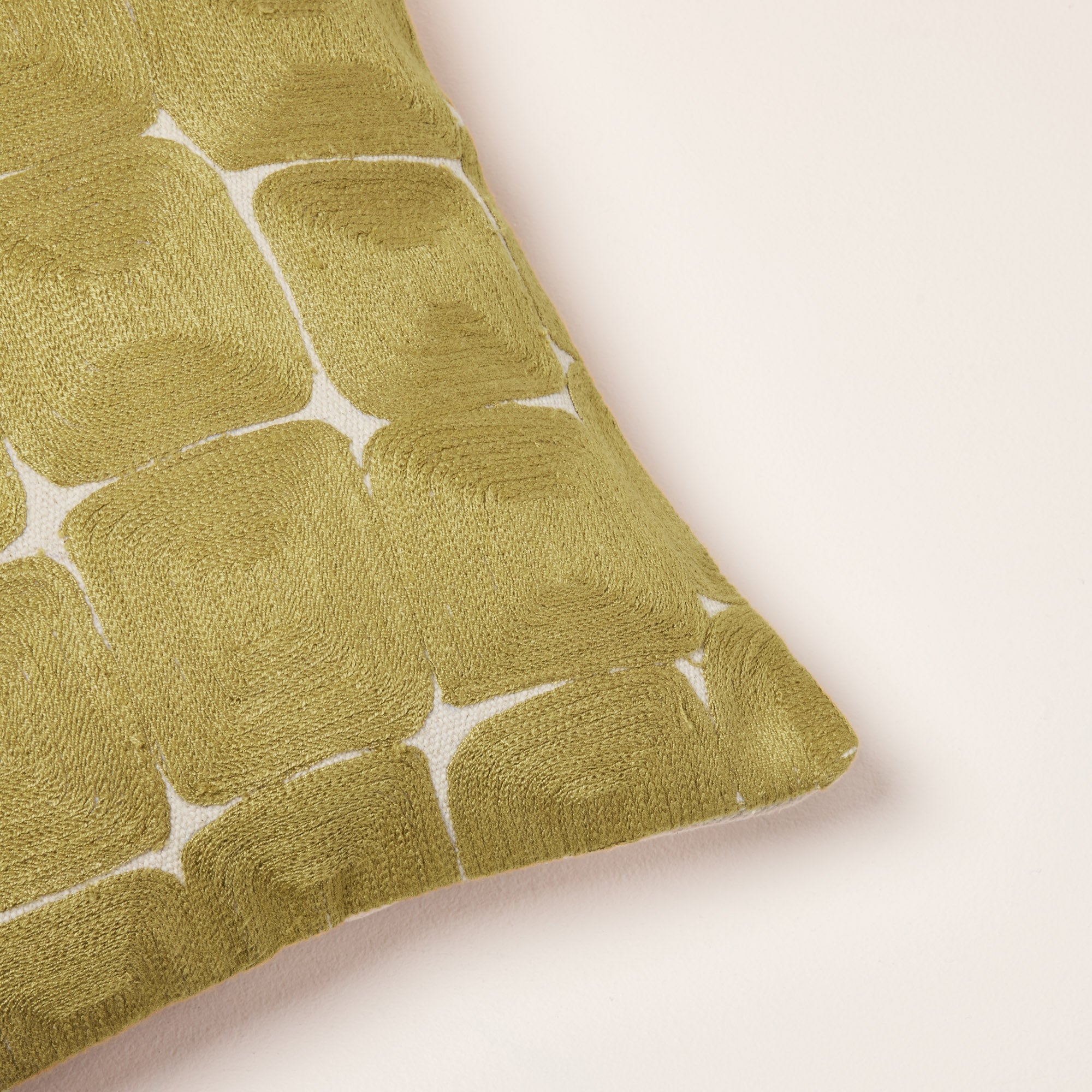 Housse de coussin KARTY naturel jaune doré