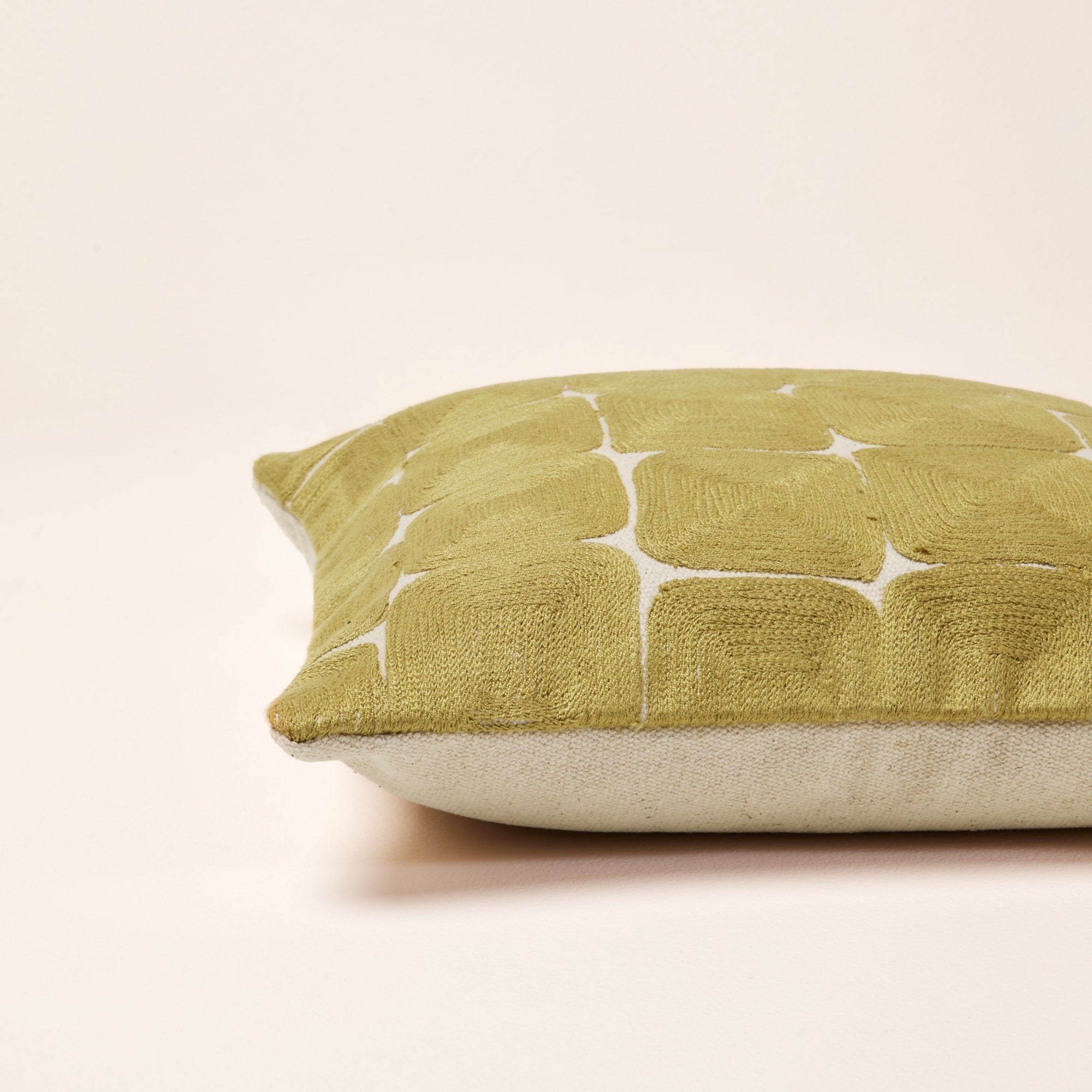 Housse de coussin KARTY naturel jaune doré