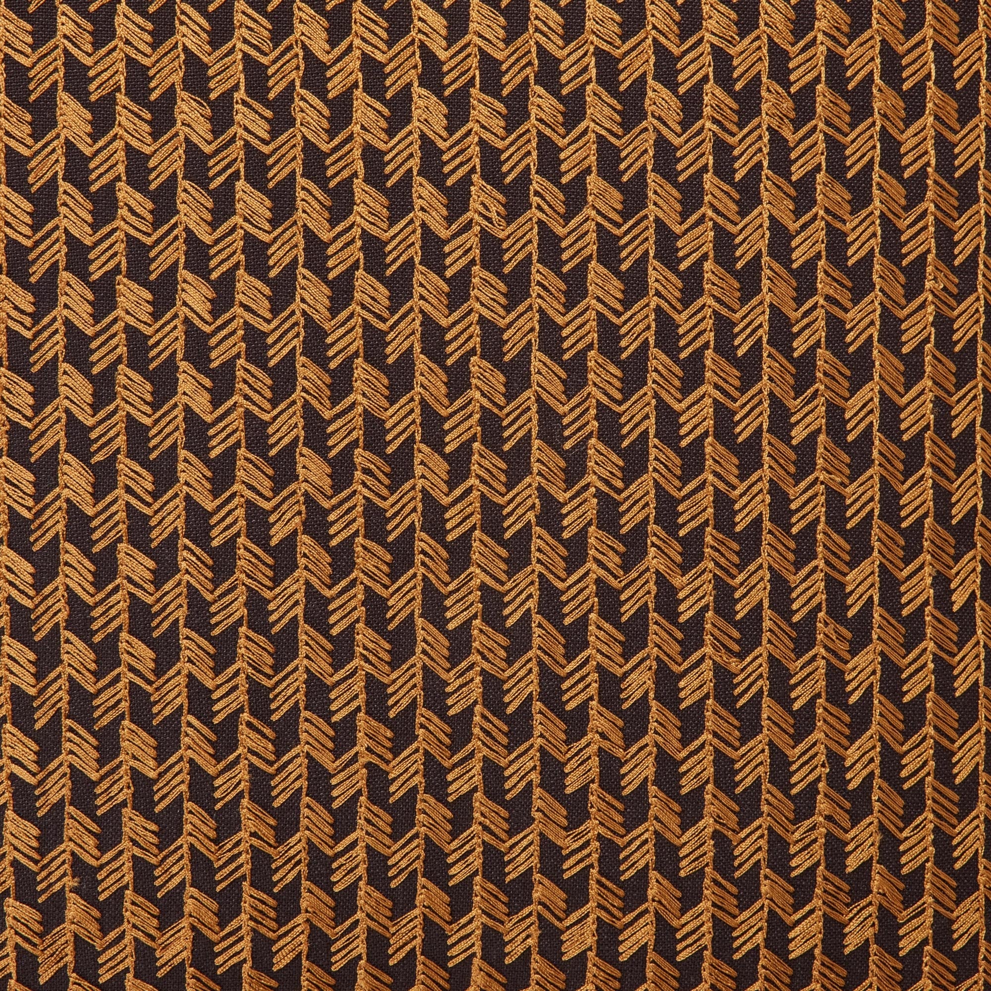 Housse de coussin OCTAVE noir et mordoré