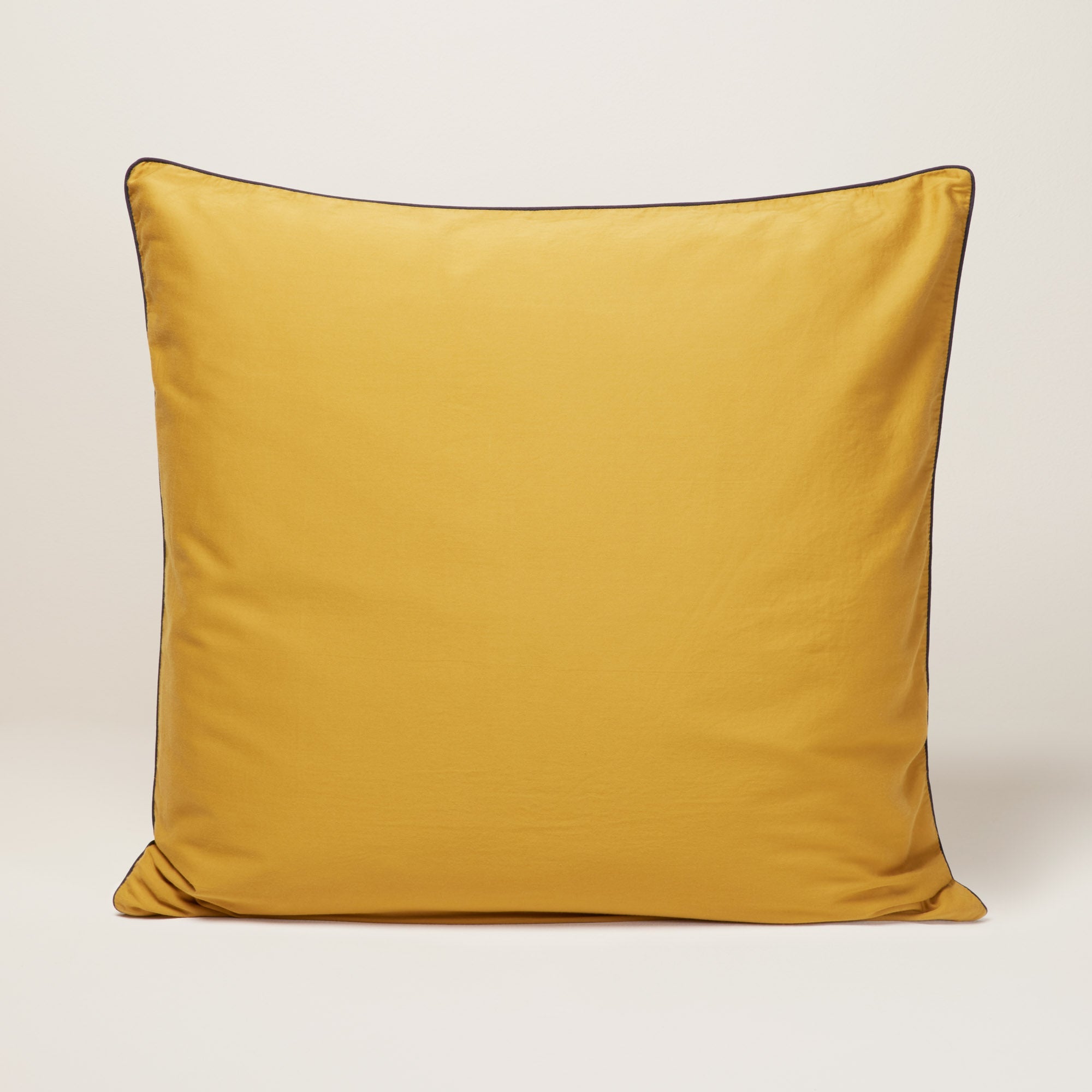 Lot de 2 taies d'oreiller ADEN sable blanc et moutarde