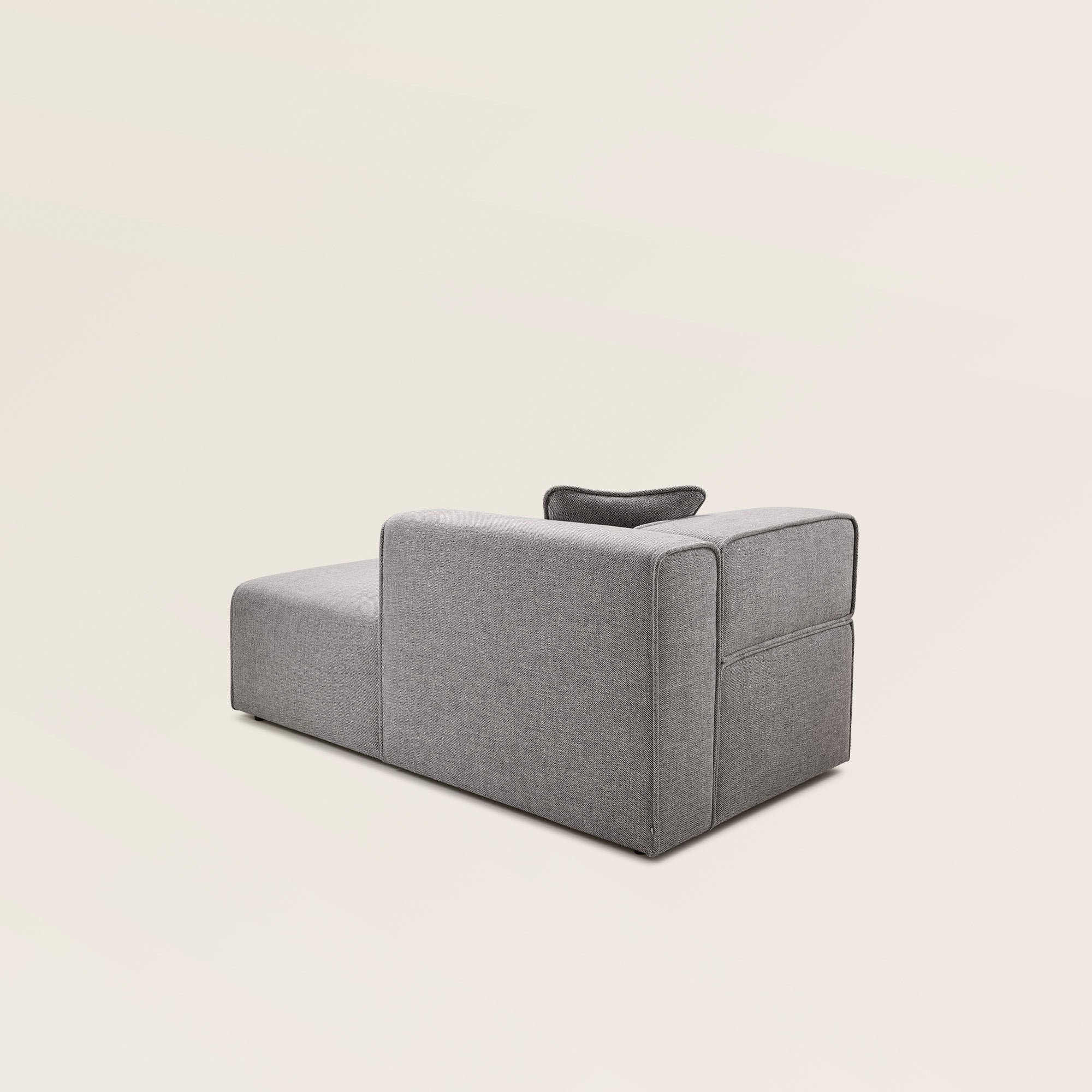 Méridienne modulable D ANDERS gris moyen chiné