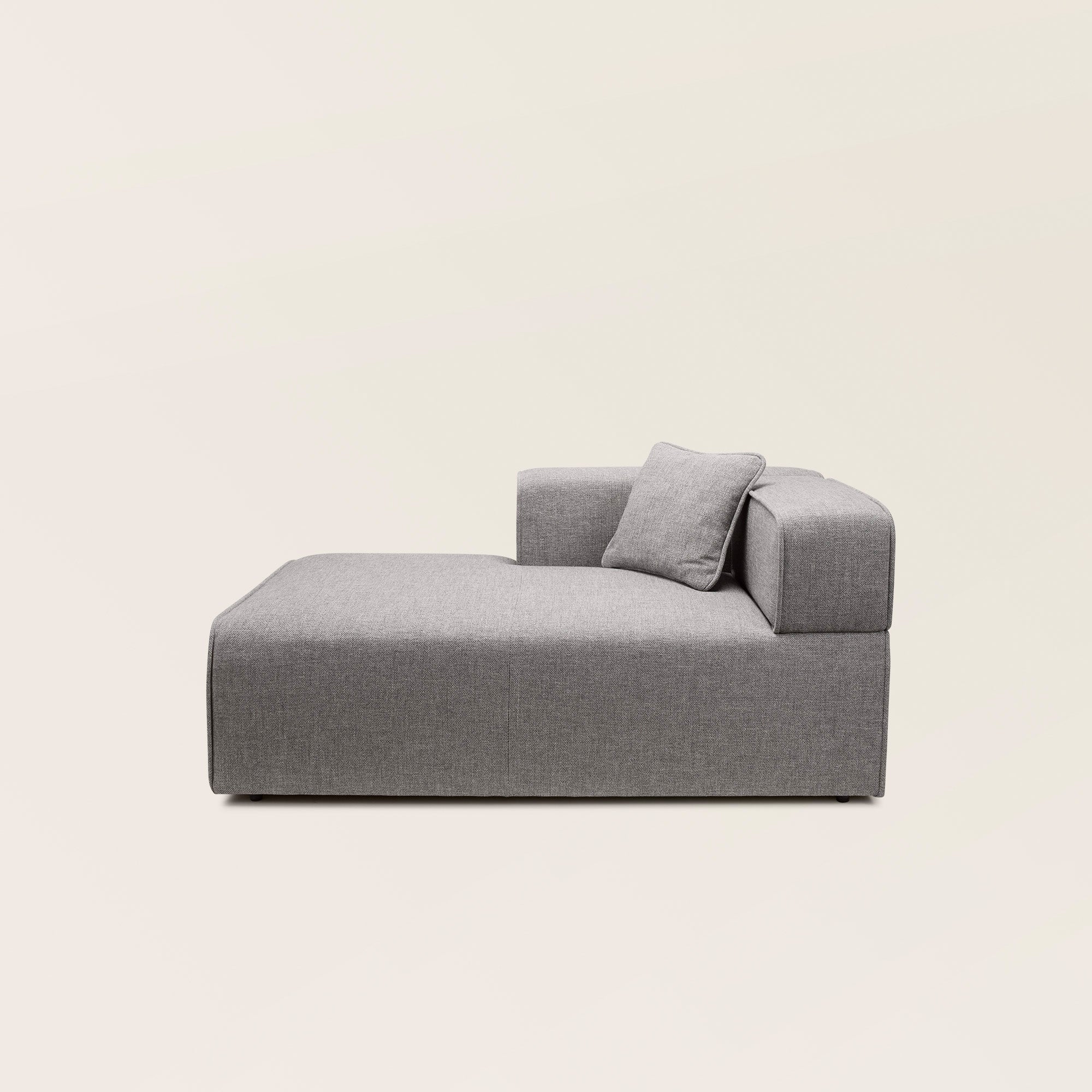 Méridienne modulable D ANDERS gris chiné