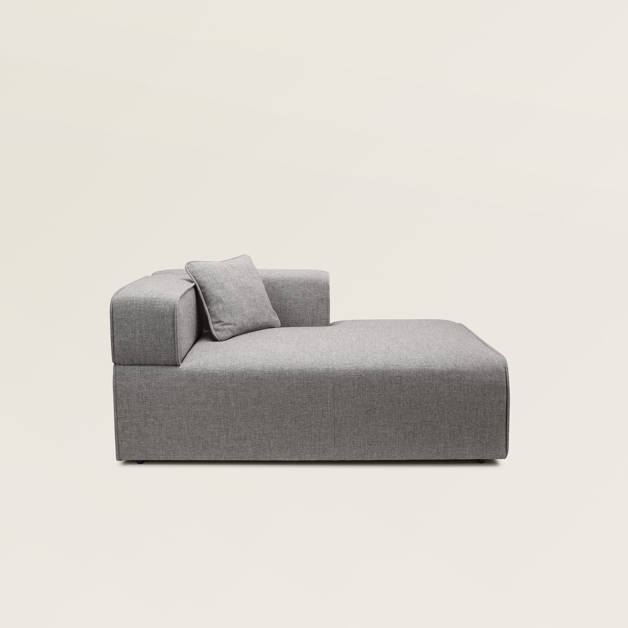 Méridienne modulable G ANDERS gris moyen chiné