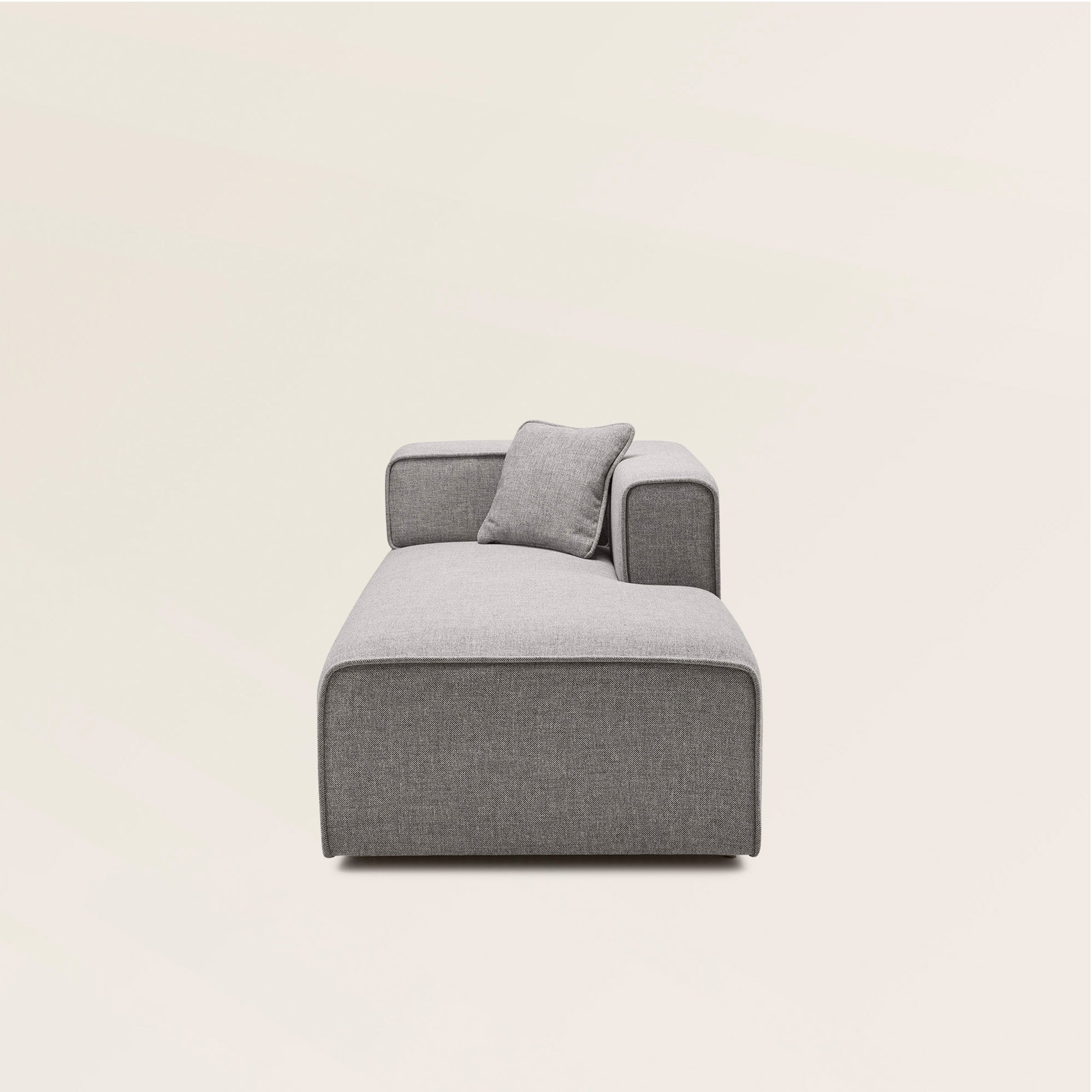 Méridienne modulable G ANDERS gris moyen chiné