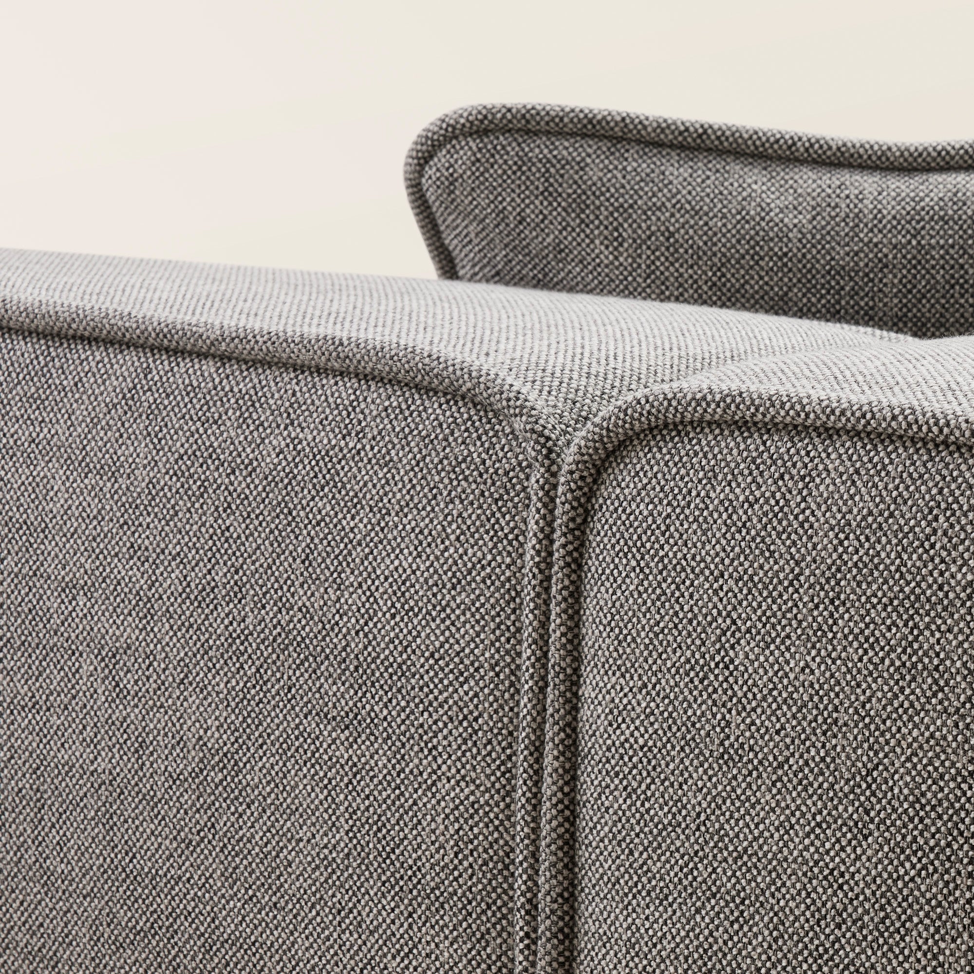 Méridienne modulable G ANDERS gris moyen chiné