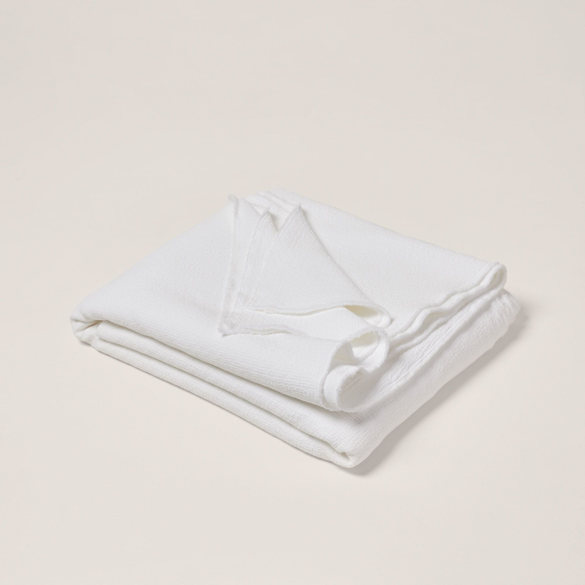 Plaid BATISTA blanc coton