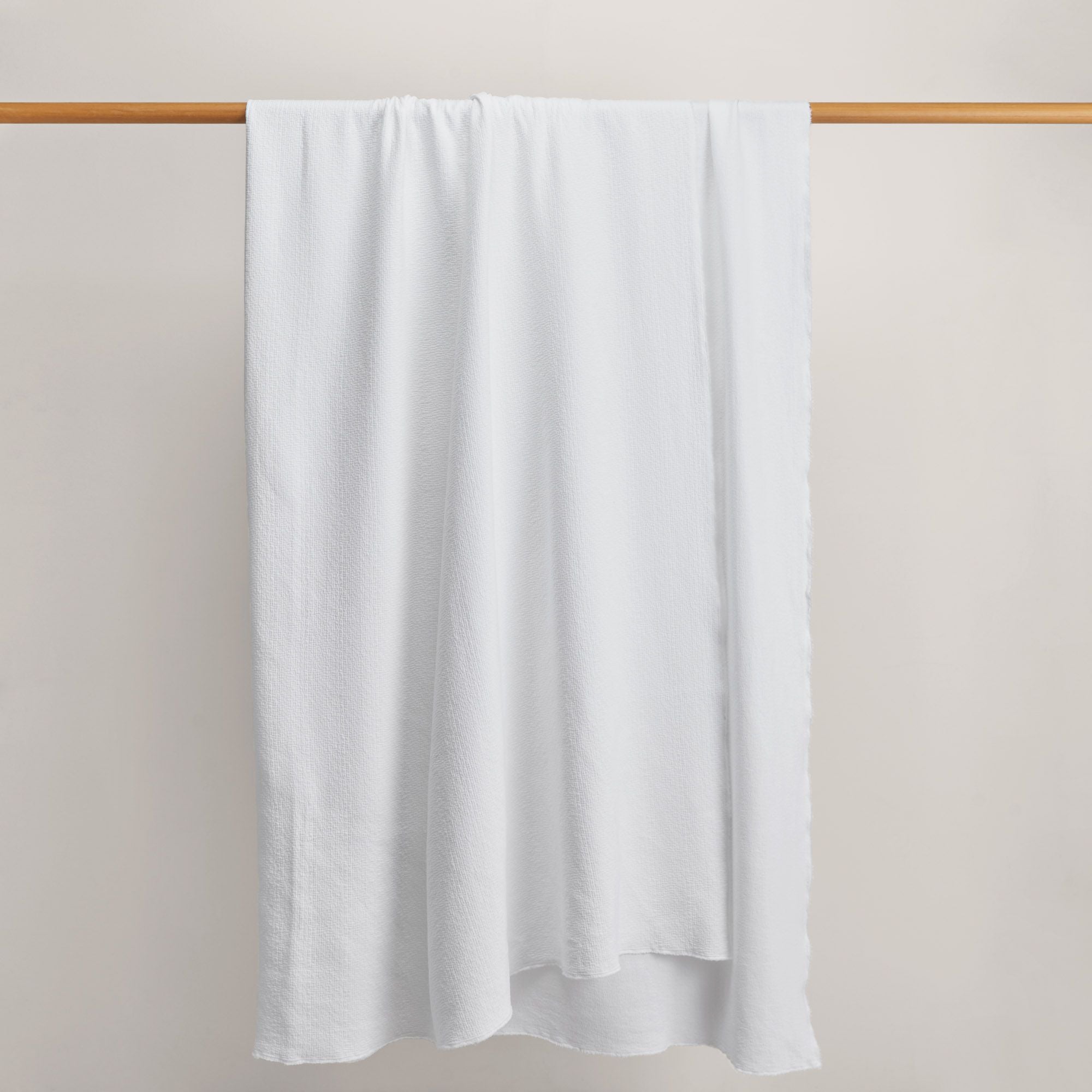Plaid BATISTA blanc coton