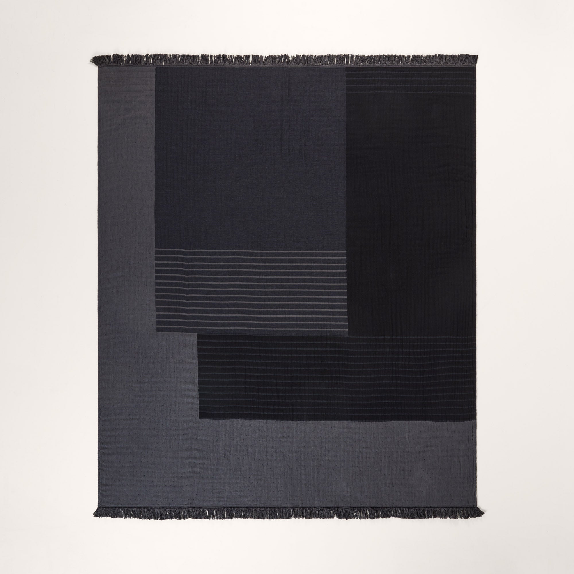 Plaid CHARLY noir graphite