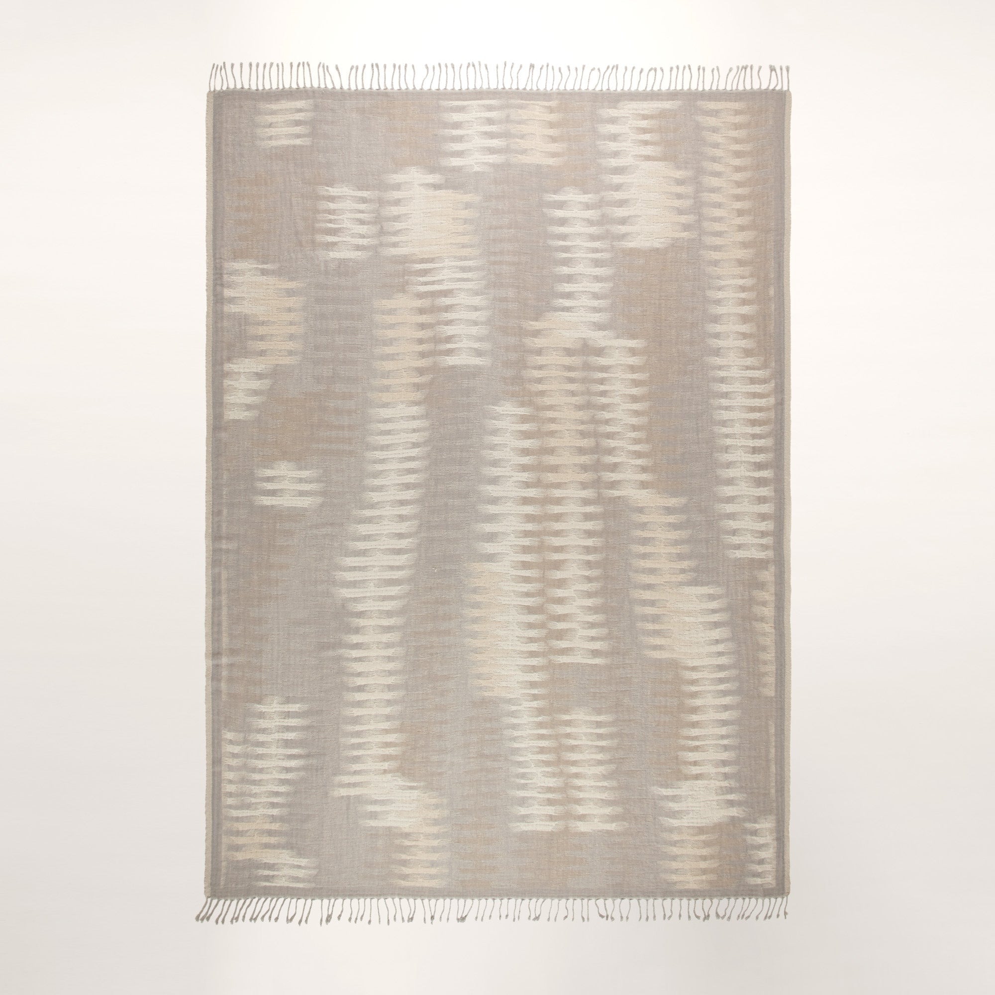Plaid KHAN blanc doux