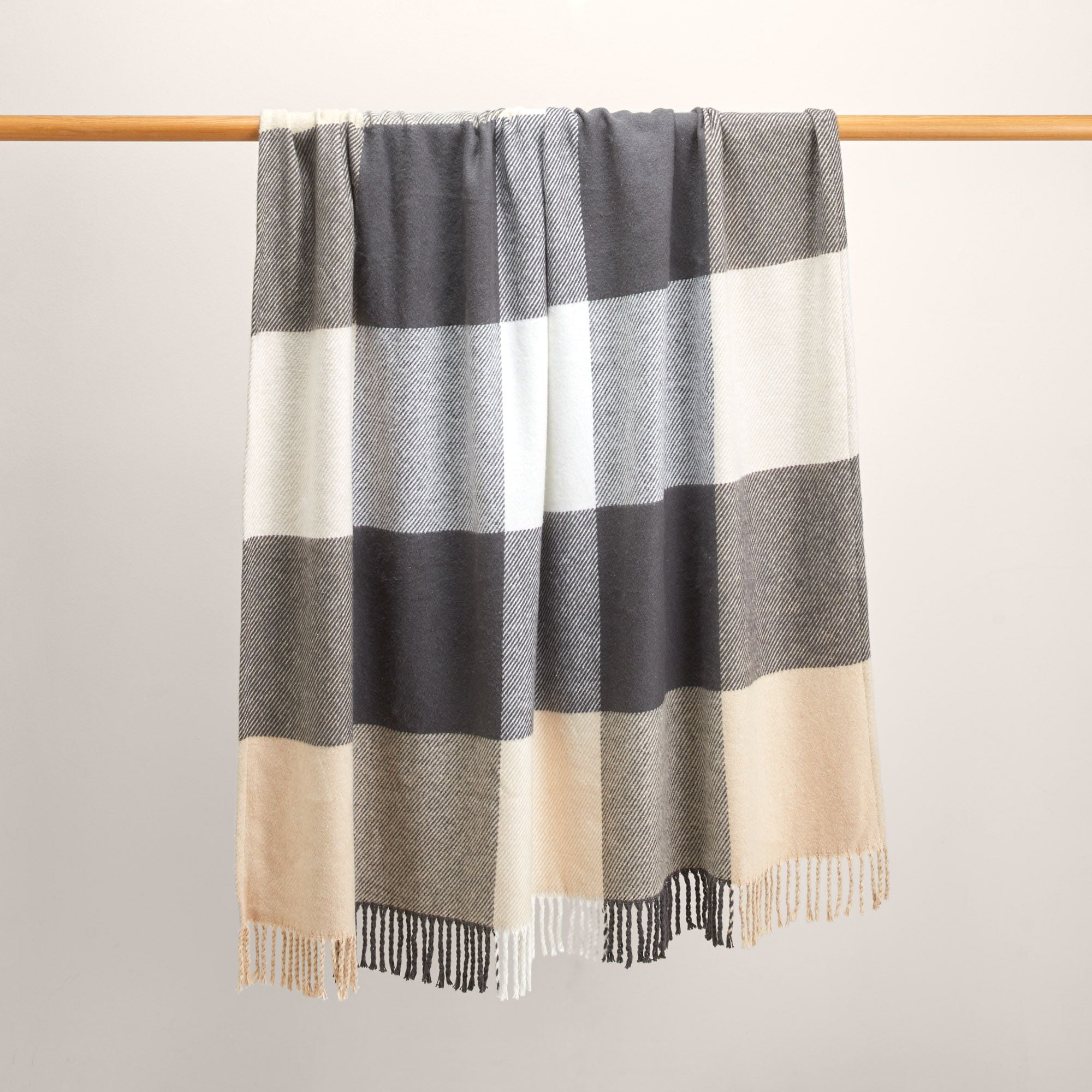 Plaid LIVIA anthracite