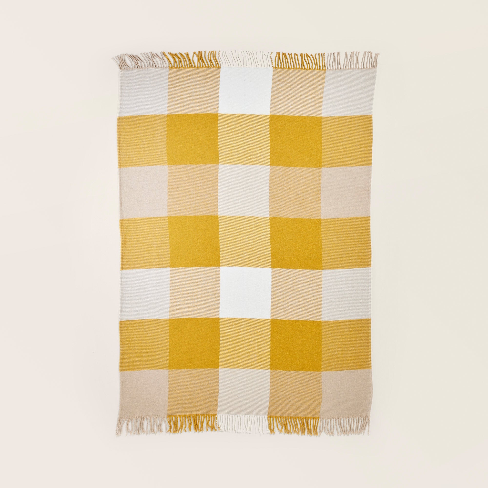 Plaid LIVIA jaune maïs
