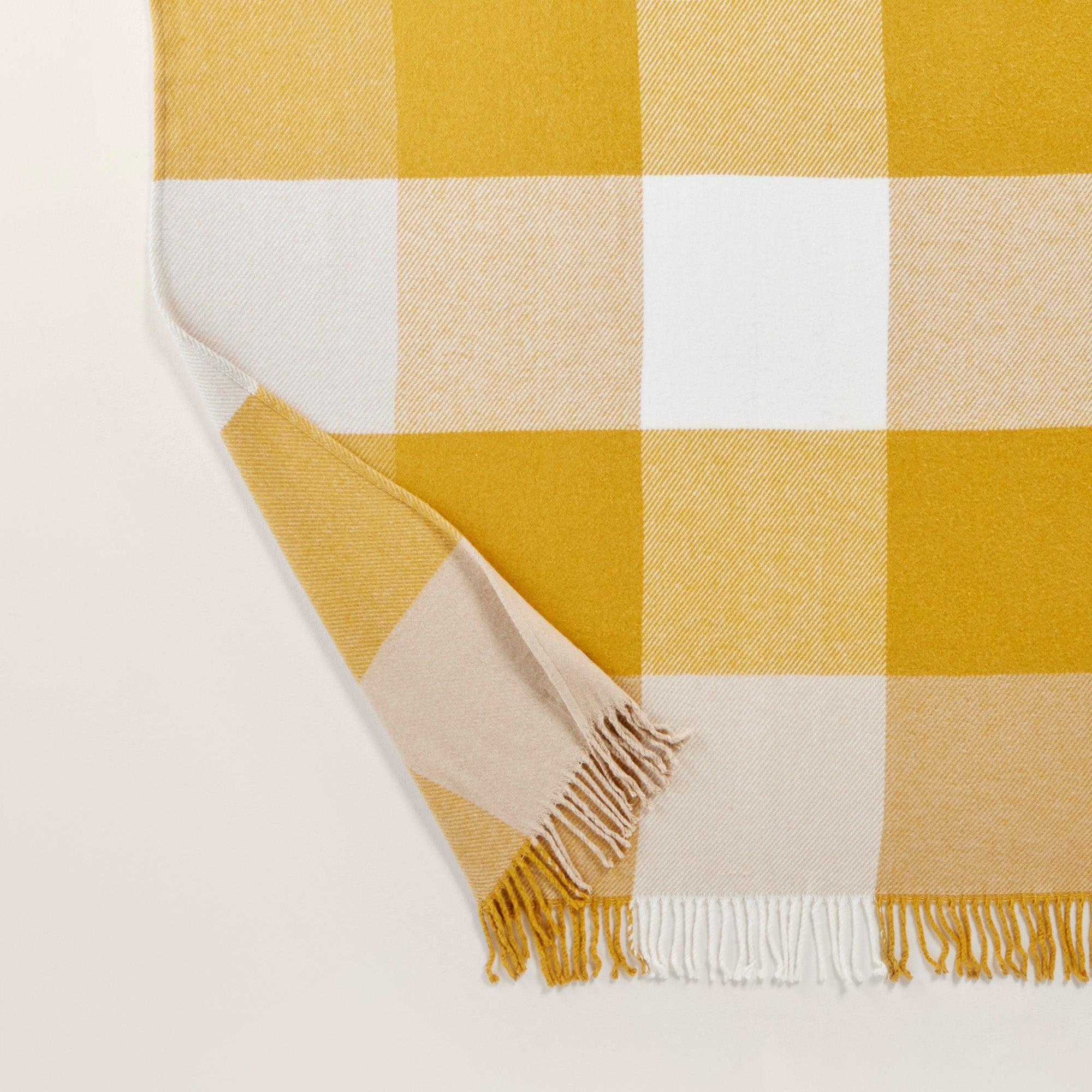 Plaid LIVIA jaune maïs