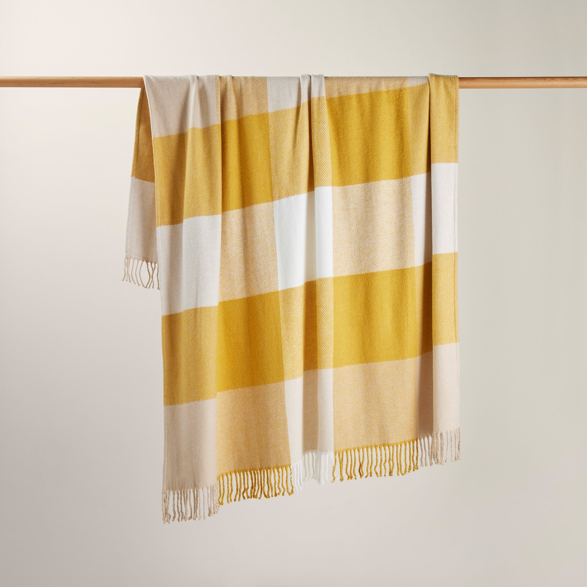 Plaid LIVIA jaune maïs