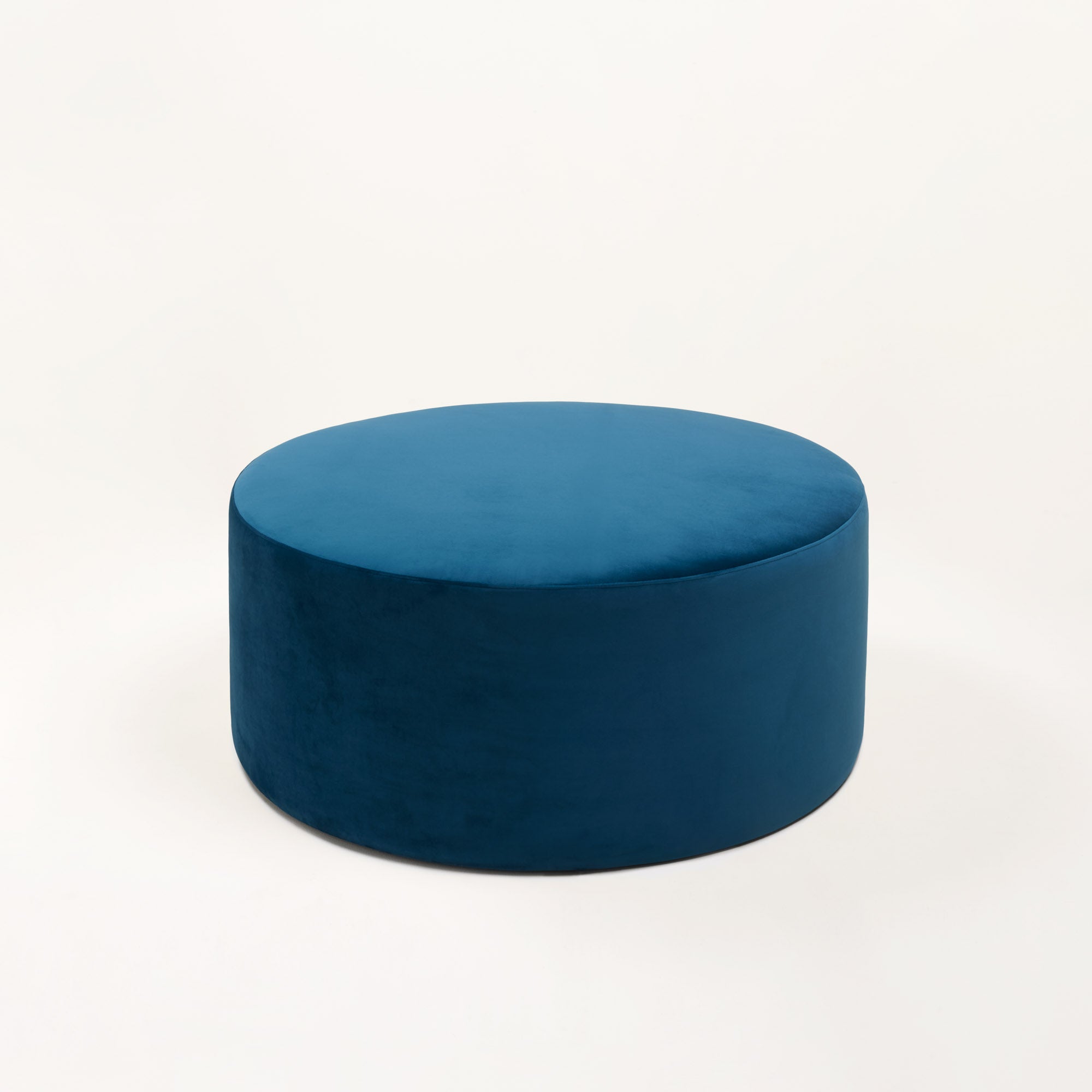 Pouf ROMEO velours pétrole