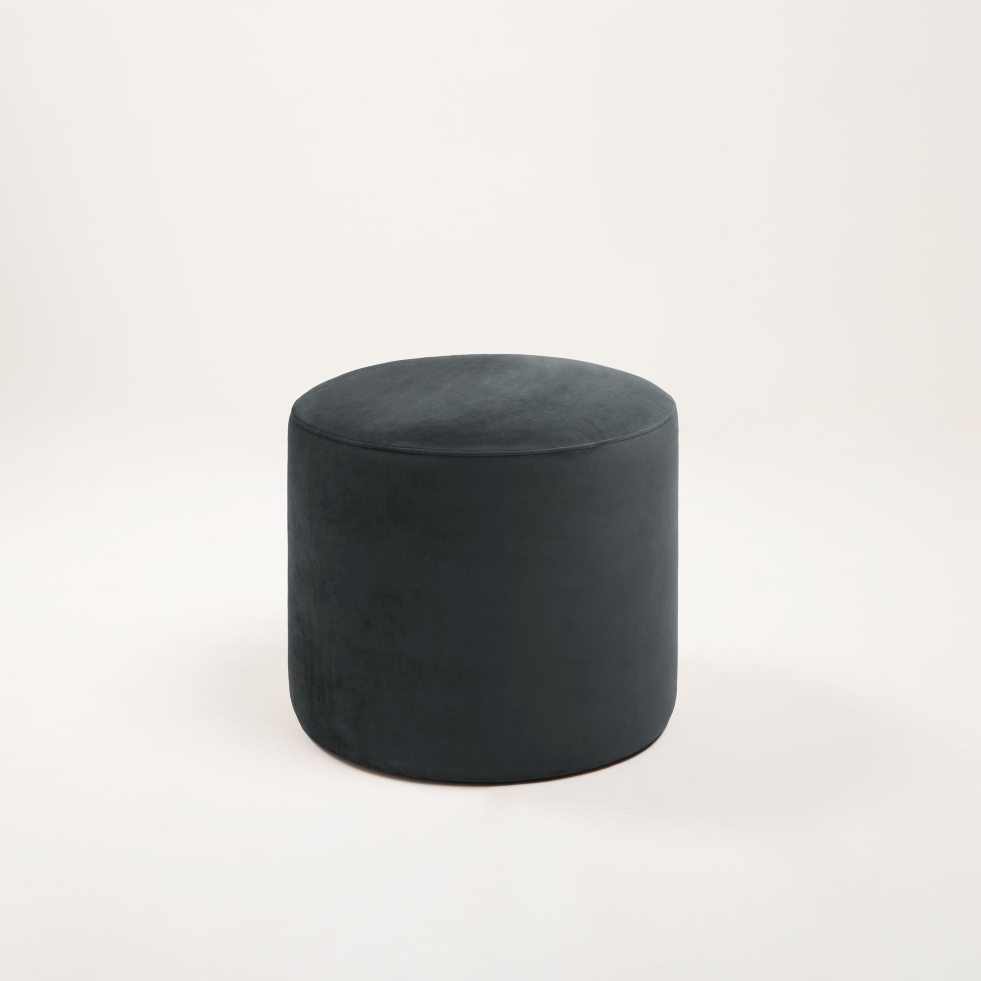 Pouf ROMEO velours vintage graphite