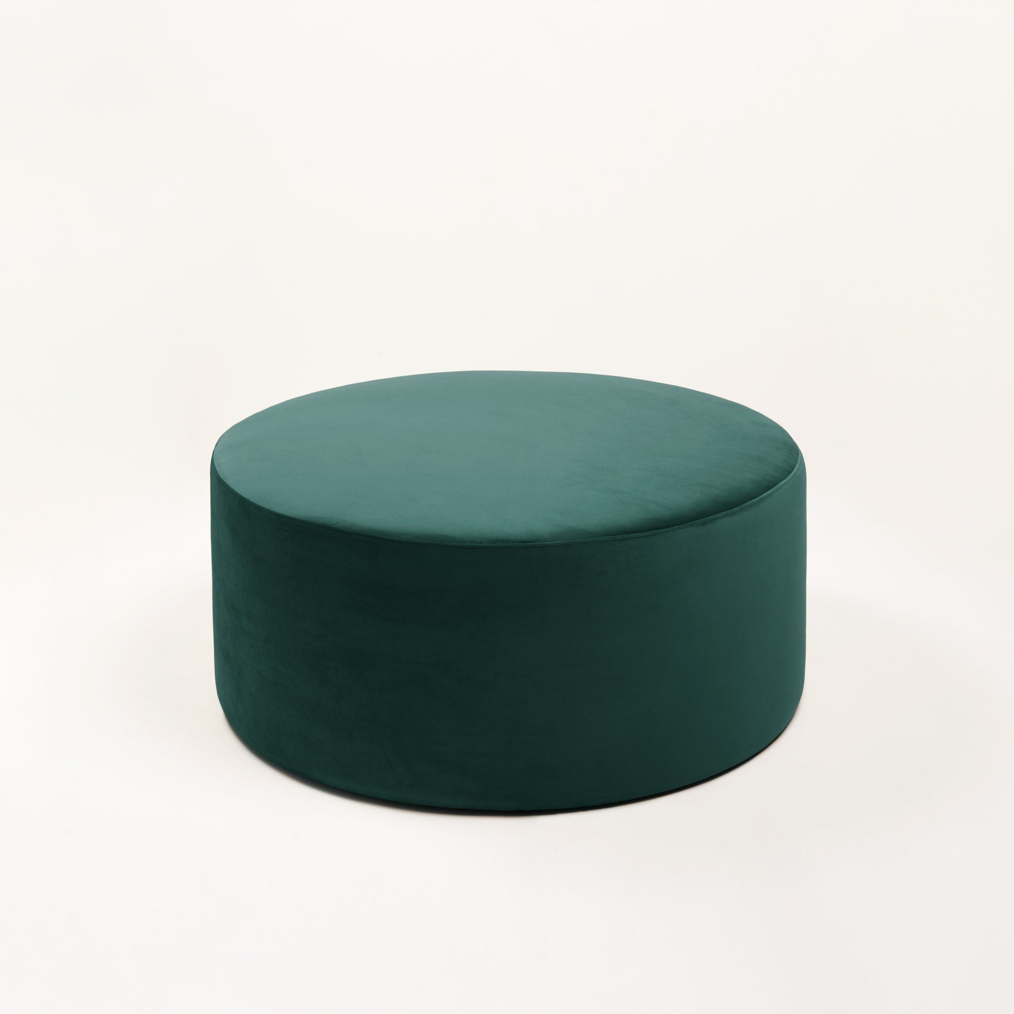 Pouf ROMEO velours vert pin