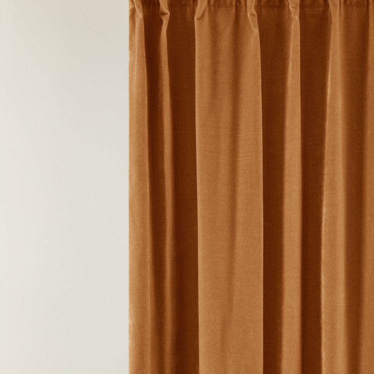 Rideau à galon fronceur DARIO camel