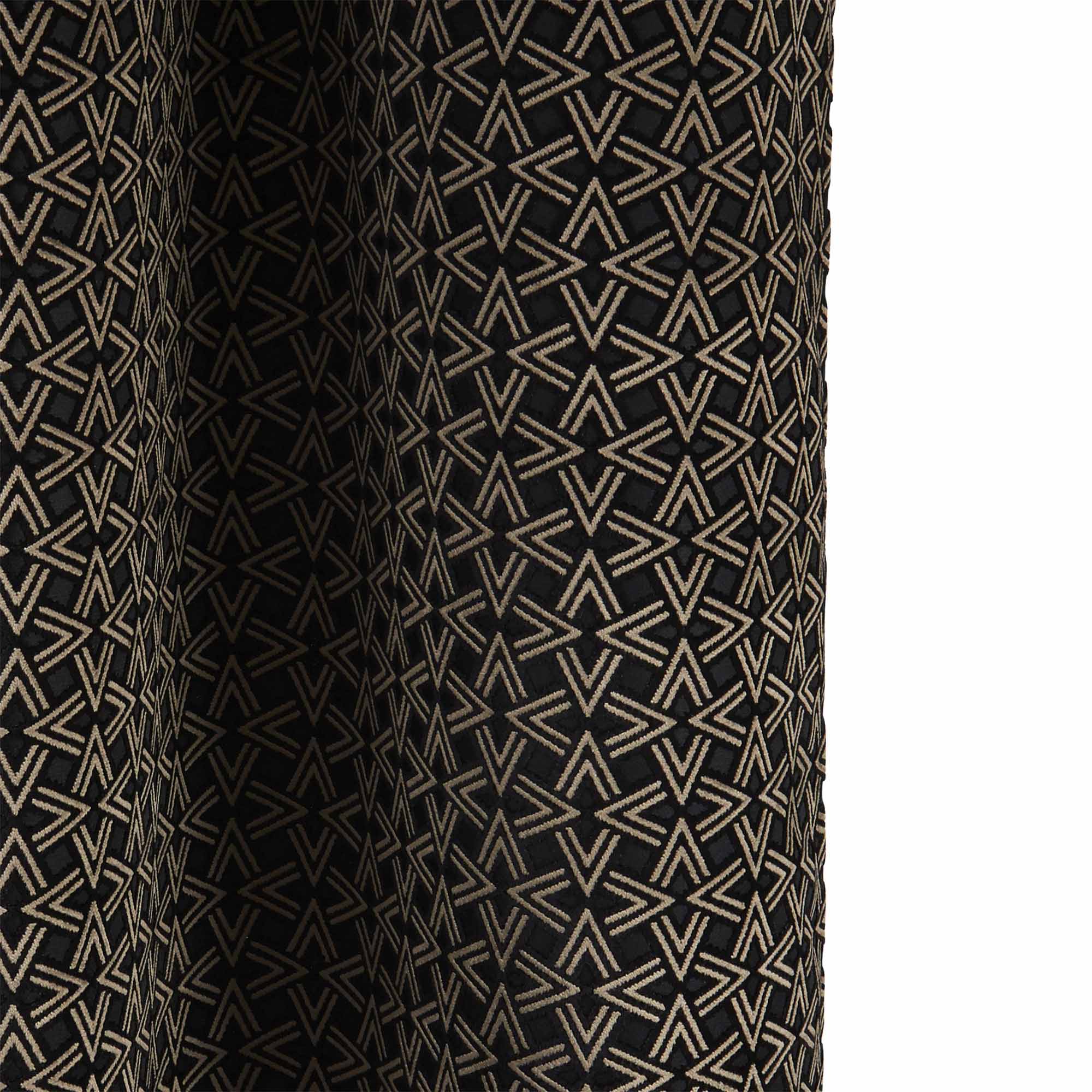 Rideau à oeillets OSCAR noir et taupe