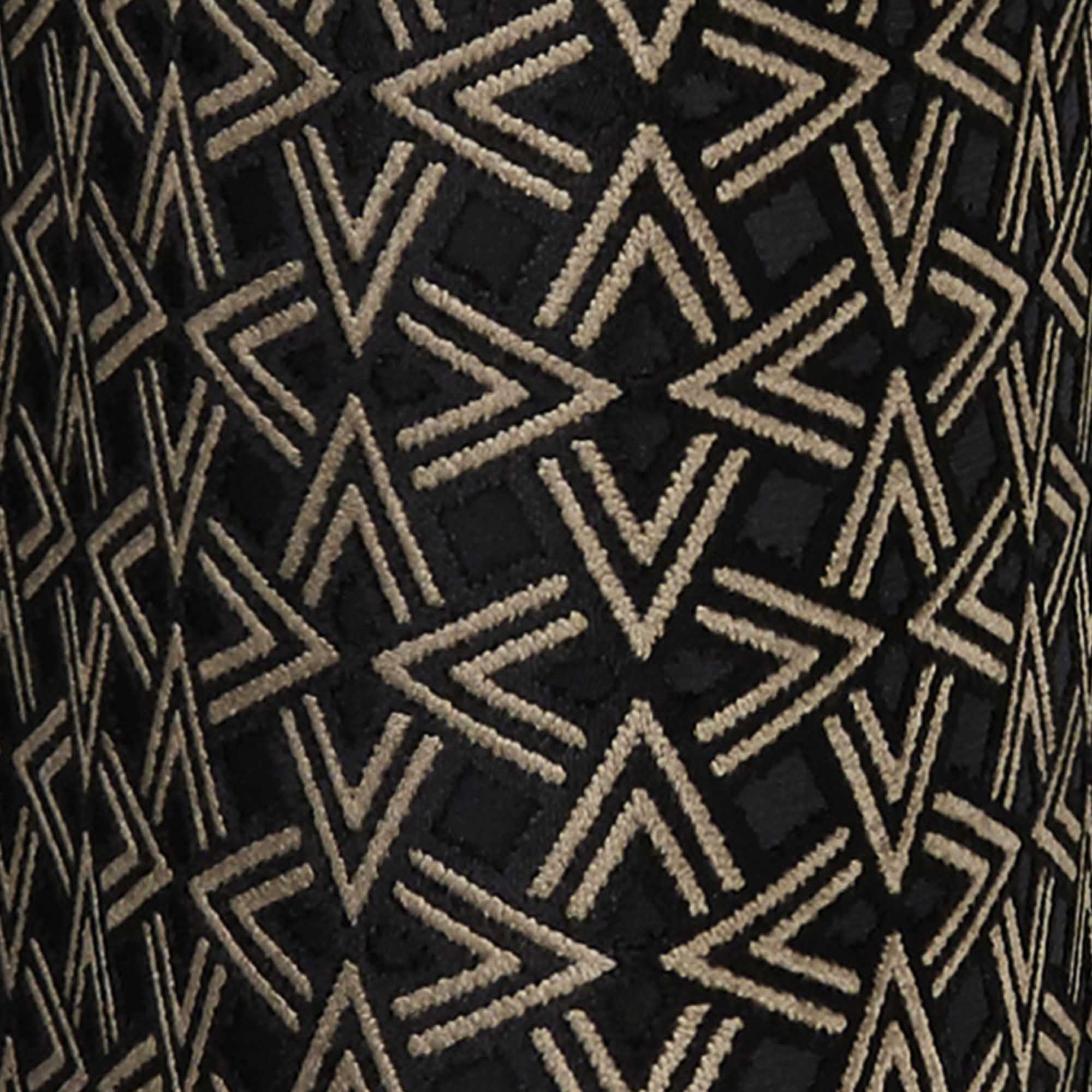 Rideau à oeillets OSCAR noir et taupe