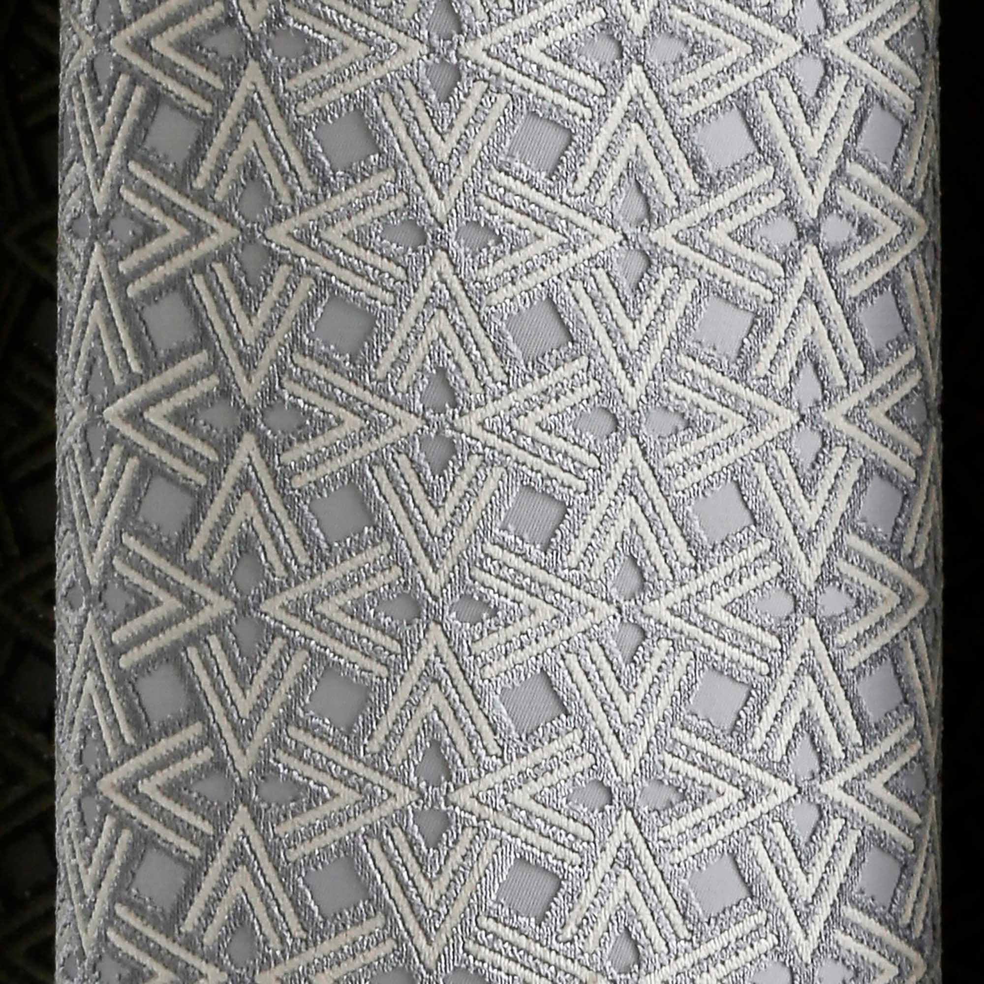 Rideau à oeillets OSCAR gris et blanc