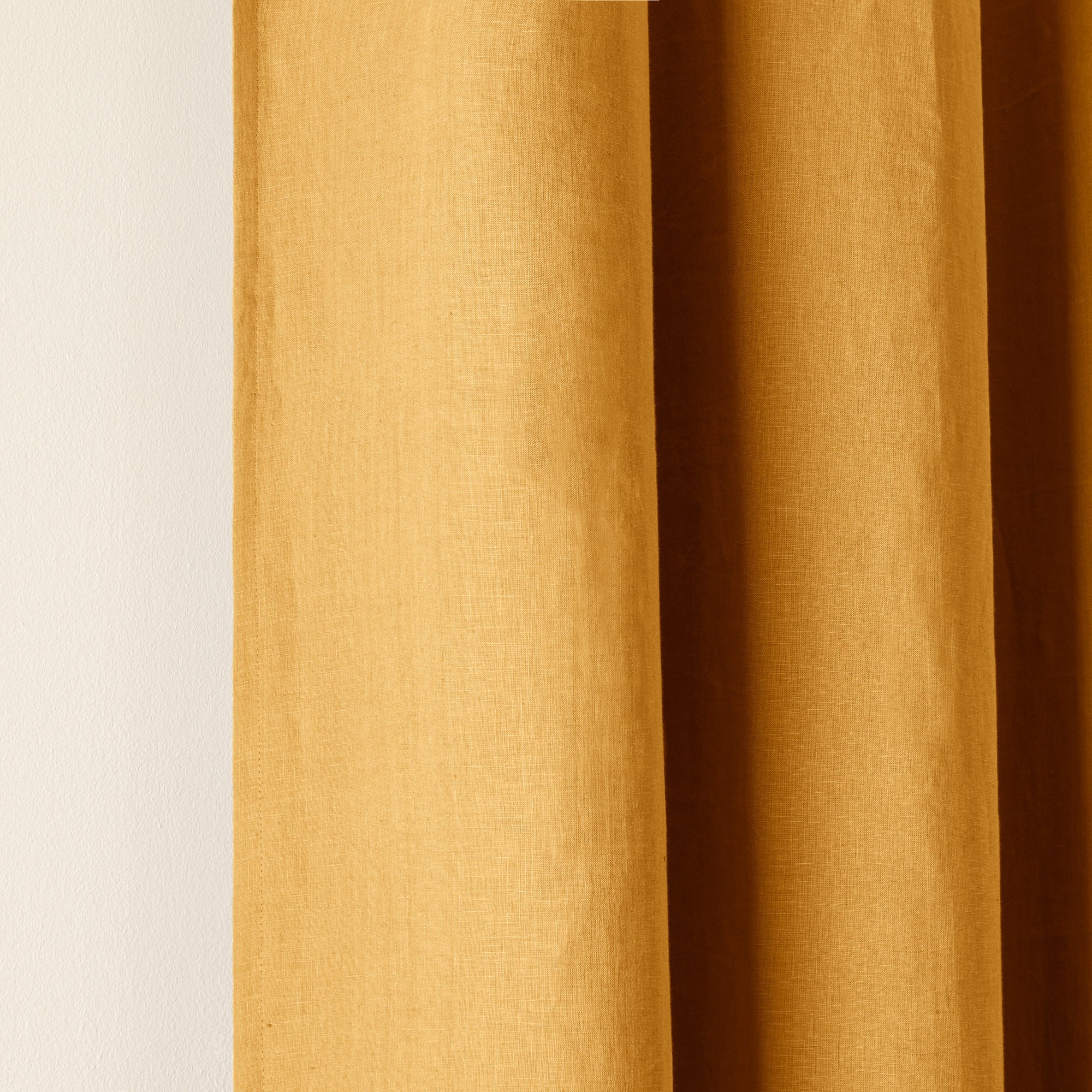 Rideau oeillets doublé occultant CARLINA ocre