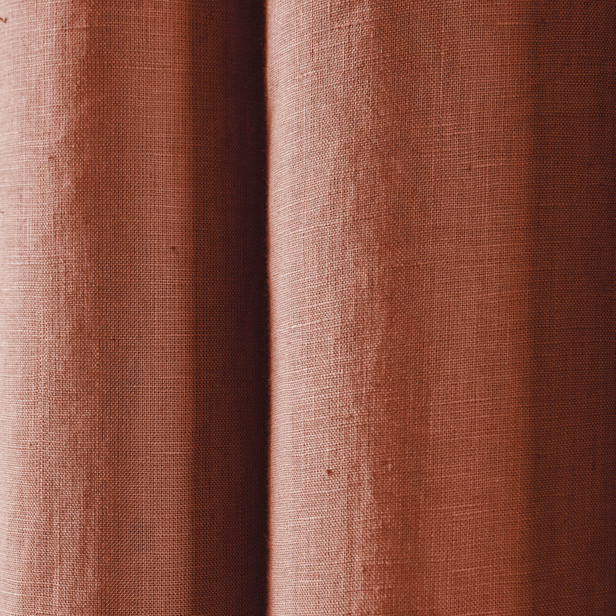 Rideau oeillets doublé occultant CARLINA terracotta