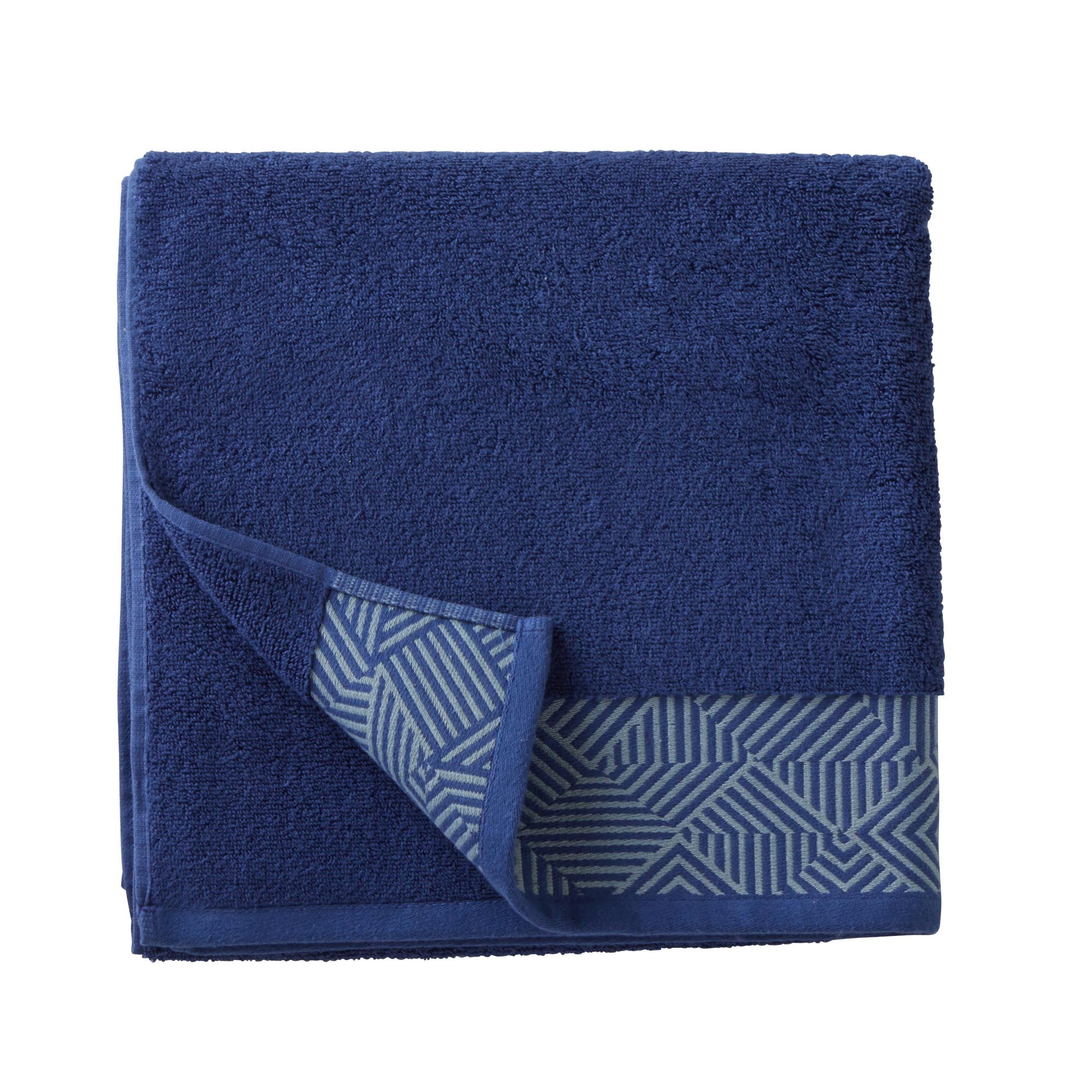 Serviette de toilette THEOREME bleu et vert