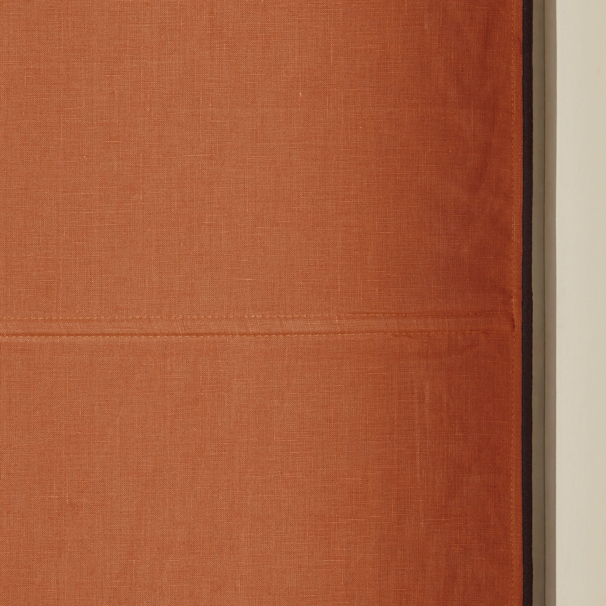 Store bateau occultant CARLINA terracotta et bourdon noir