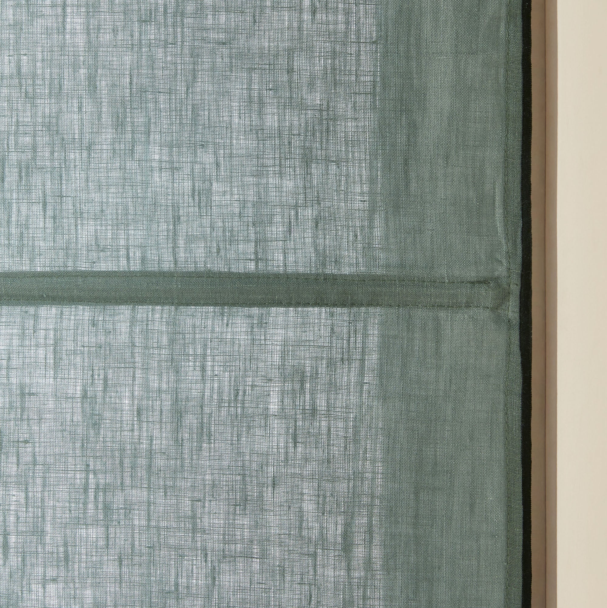 Store bateau CARLINA vert de gris et bourdon noir