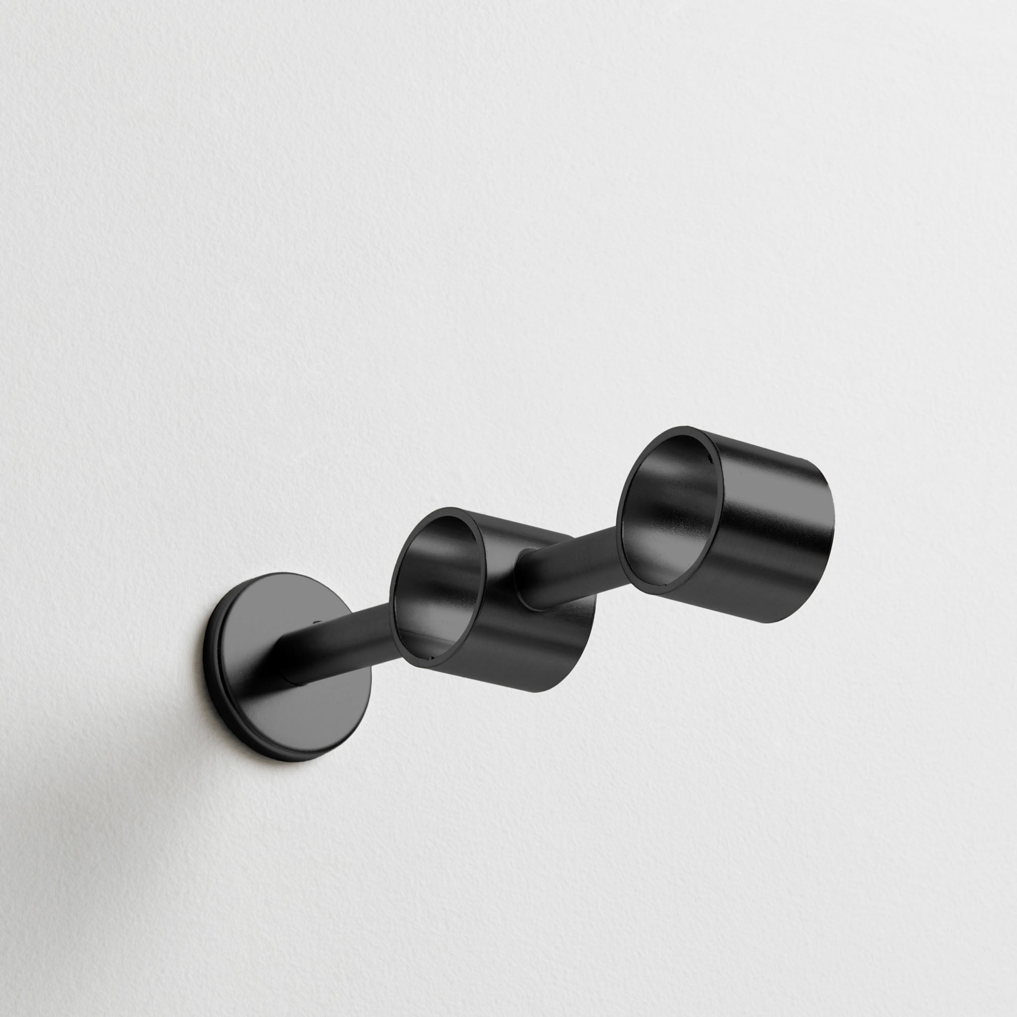 Support lorgnon double ALMA noir mat