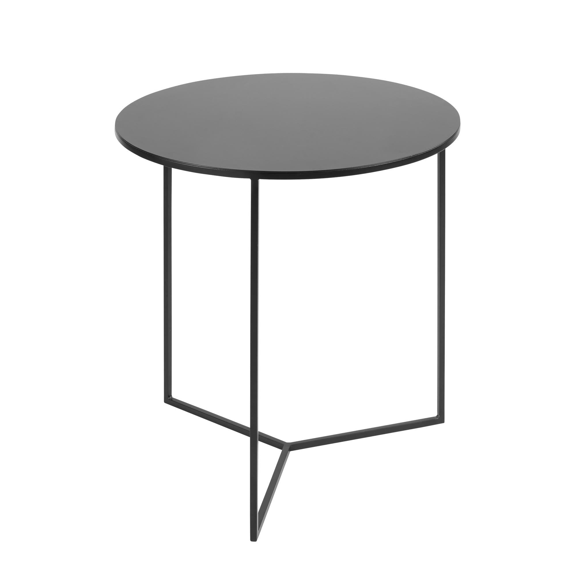 Table d'appoint ANYA noir mat