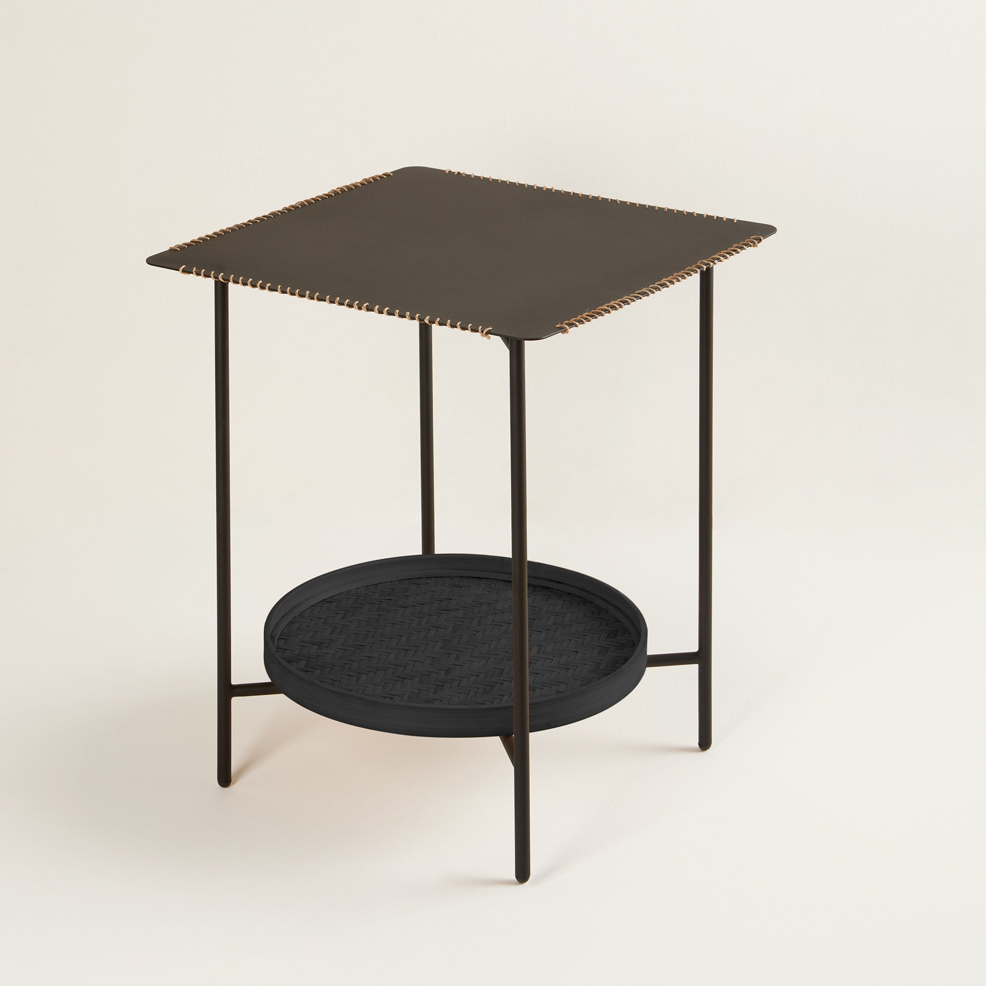 Table d'appoint RAKEL noir mat