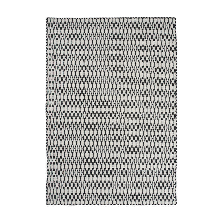 Tapis de sol ELLIOT ivoire et noir