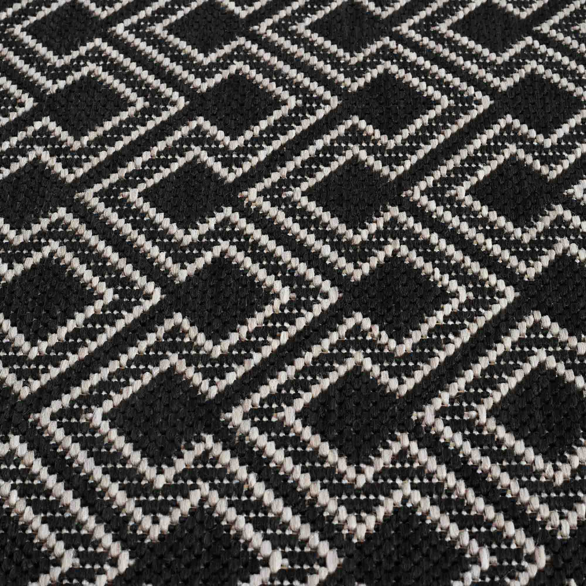 Tapis de sol HOPIS  blanc cassé et noir