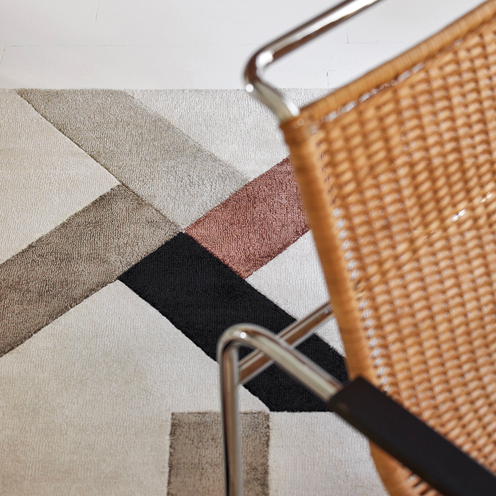 Tapis de sol TRIAGO naturel et noir