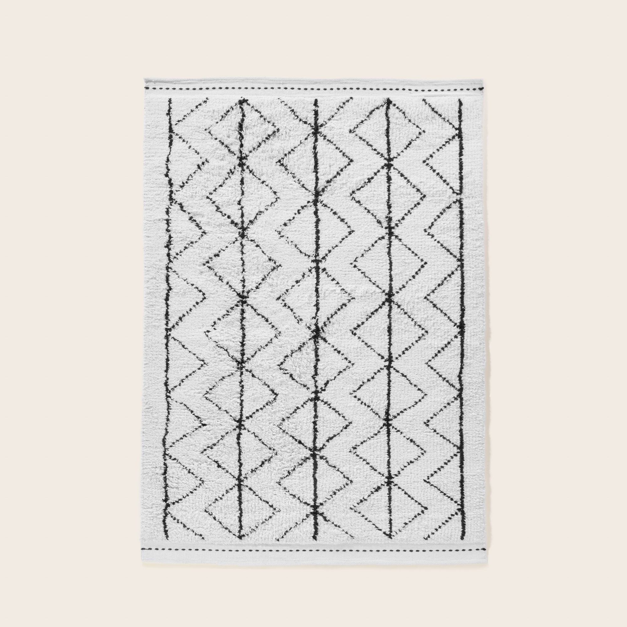 Tapis de sol YDIR ivoire et noir