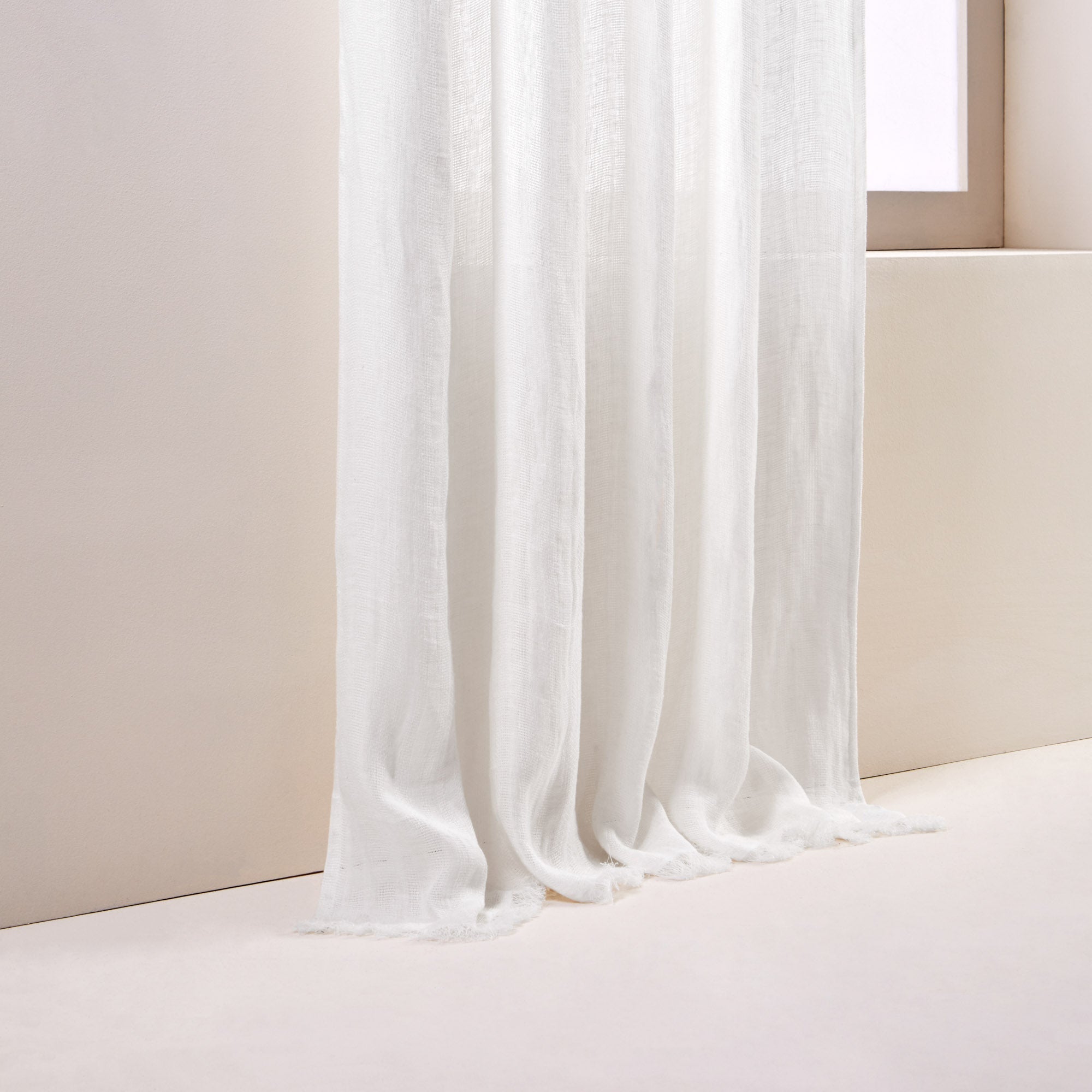 Voilage panneau EOLE blanc